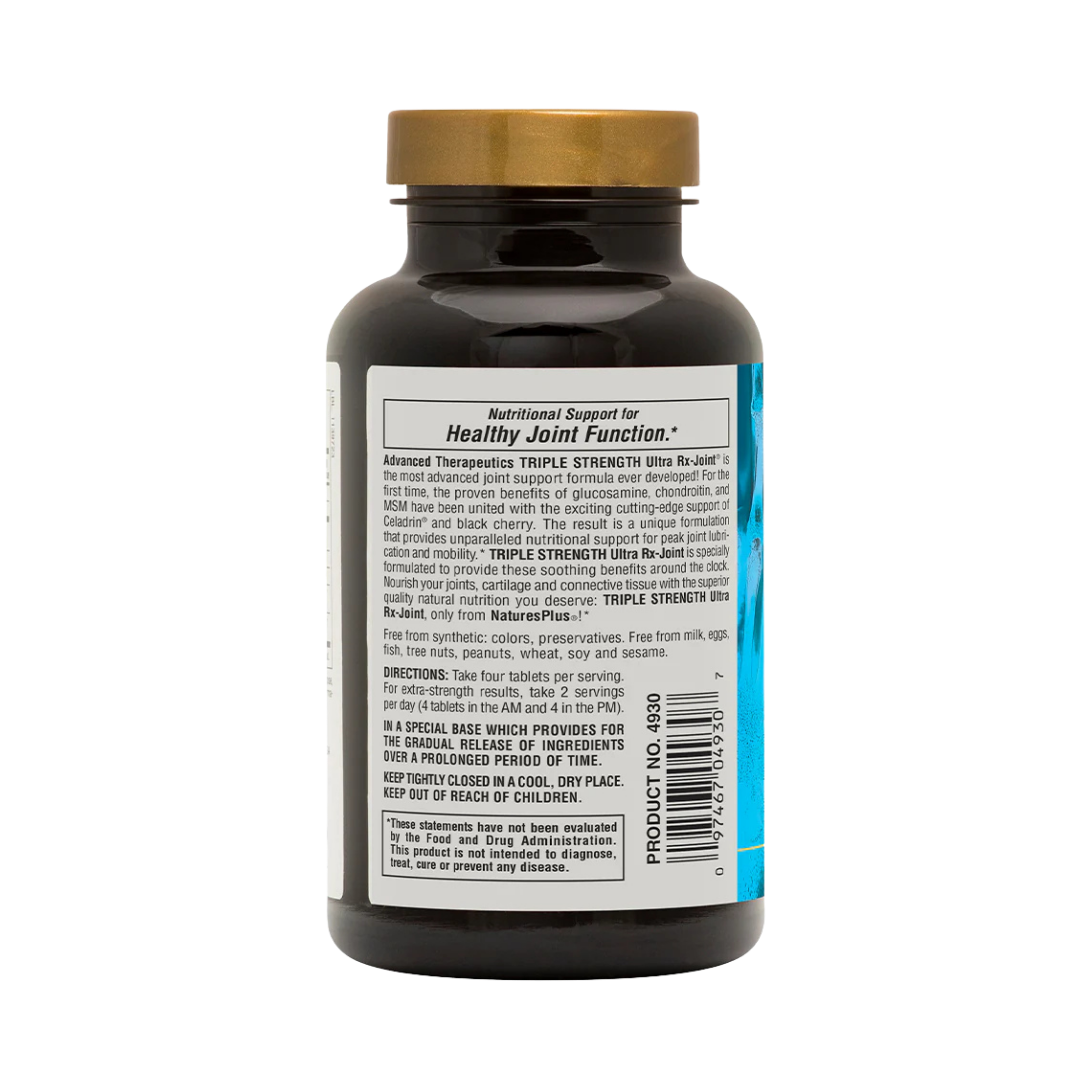 NaturesPlus, Advanced Therapeutics, Glucosamine Chondroitin MSM Ultra Rx-Joint, Triple Strength, 120 Tablets