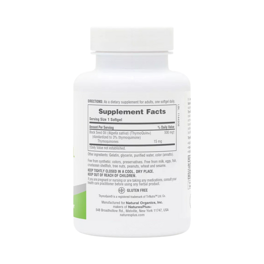 NaturesPlus, Pro ThymoQuin, Black Seed Oil 500, 60 Softgels