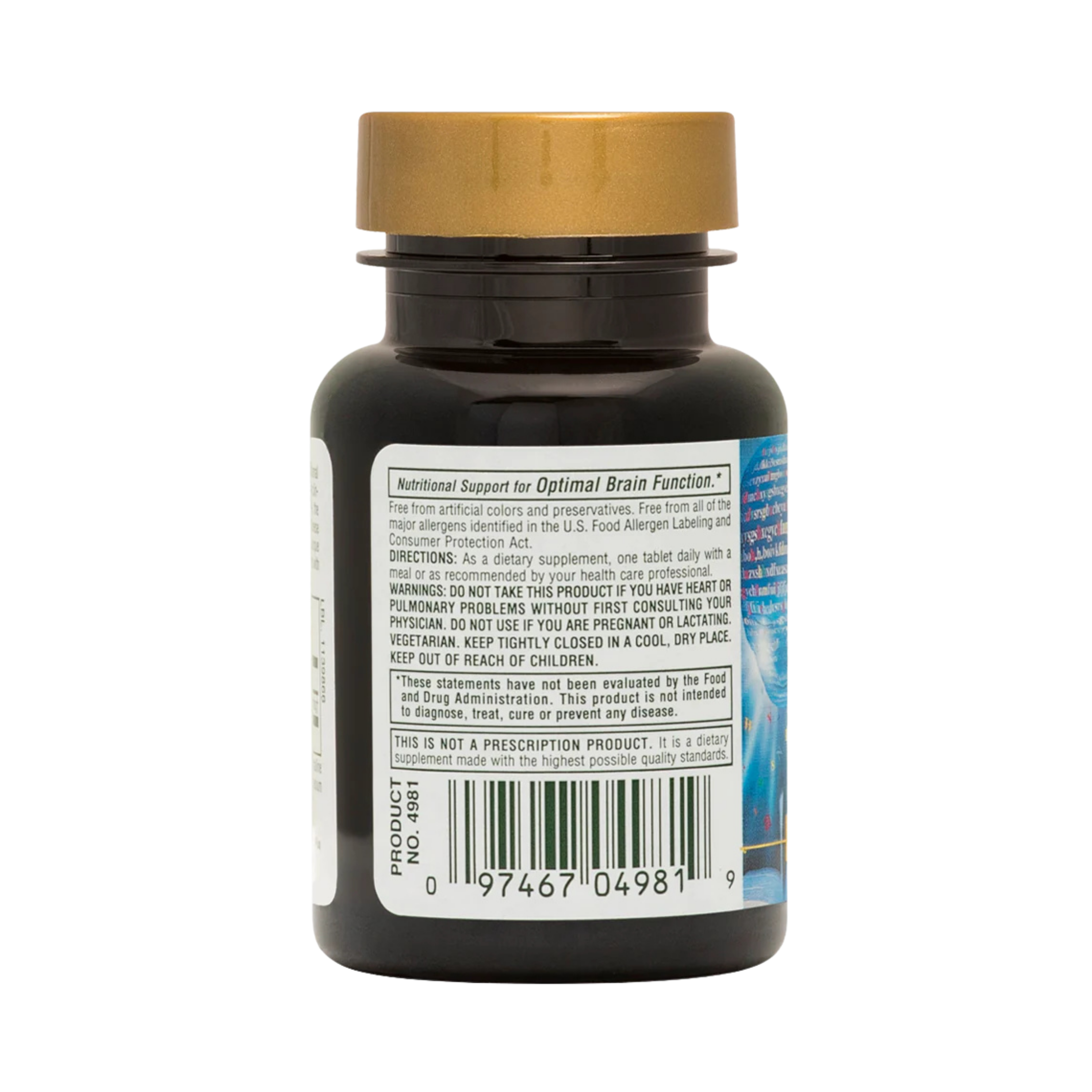 NaturesPlus, Huperzine Rx-Brain, 50 Mcg, 30 Vegetarian Tablets