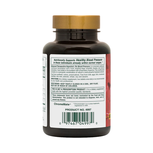 NaturesPlus, Advanced Therapeutics, Hypertrol, RX Blood Pressure, 60 Tablets