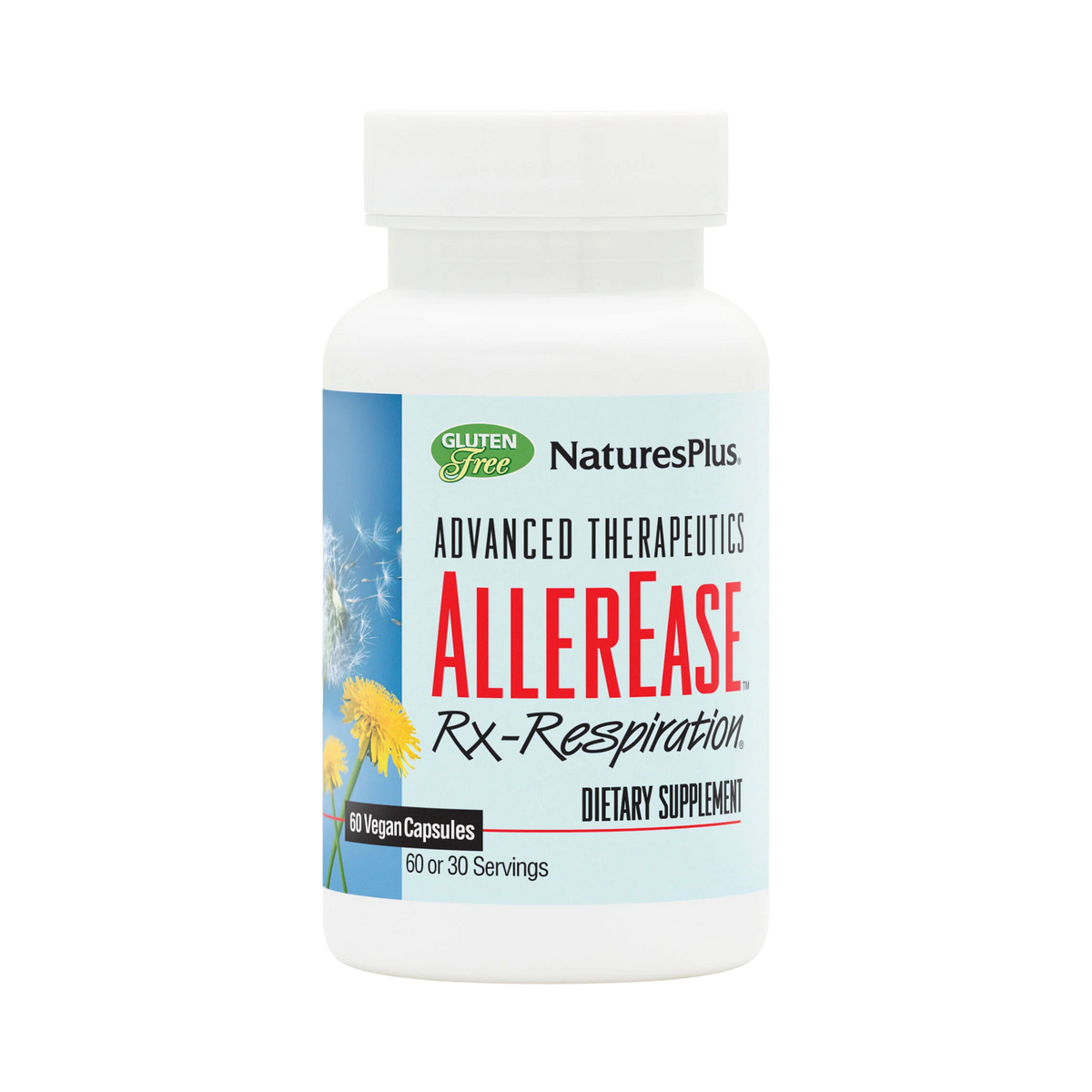 NaturesPlus, Advanced Therapeutics Aller-7 Rx-Respiration, 60 Vegetarian Capsules