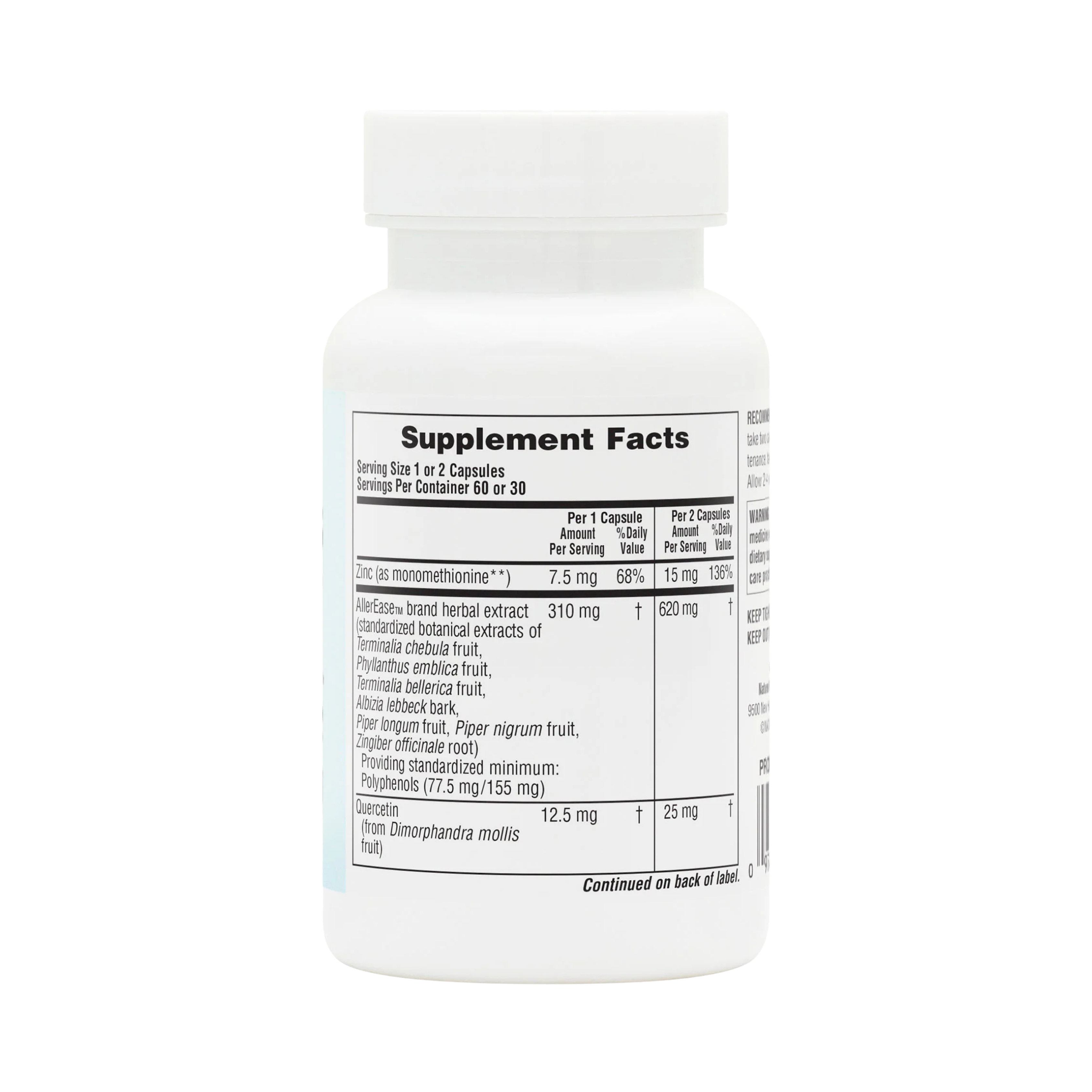 NaturesPlus, Advanced Therapeutics Aller-7 Rx-Respiration, 60 Vegetarian Capsules