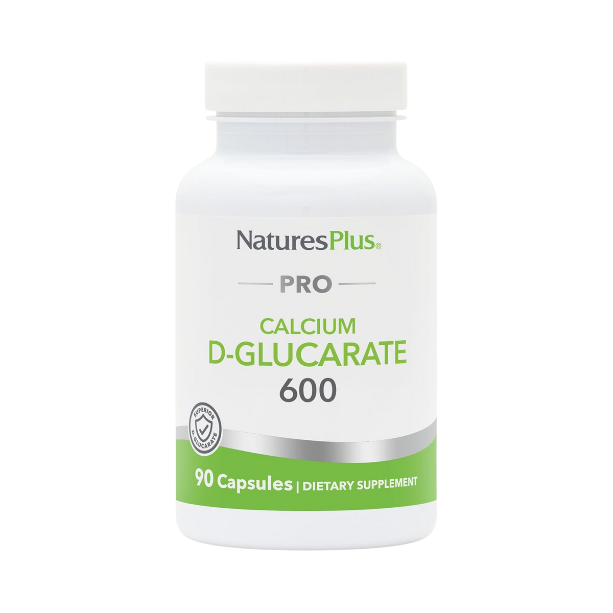NaturesPlus, Pro Calcium D-Glucarate 600, 90 Capsules