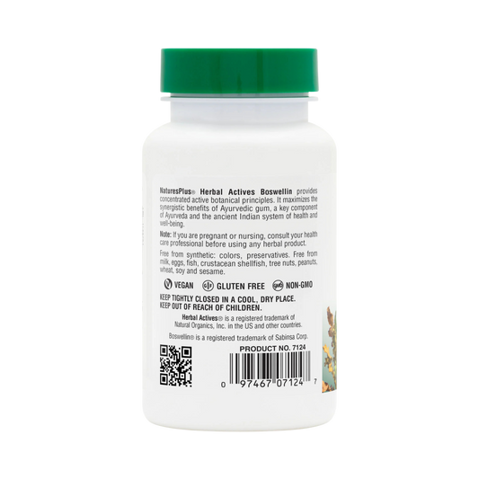 NaturesPlus, Herbal Actives, Boswellin, 300 Mg, 60 Capsules