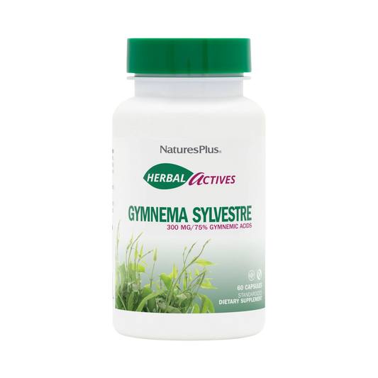 NaturesPlus, Herbal Actives Gymnema Sylvestre 300 Mg Ayurvedic Botanical Supplement, 60 Vegan Capsules