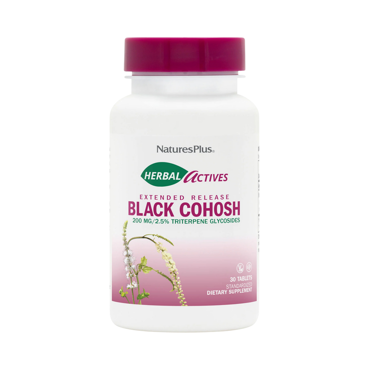 NaturesPlus, Herbal Actives Black Cohosh, 30 Tablets