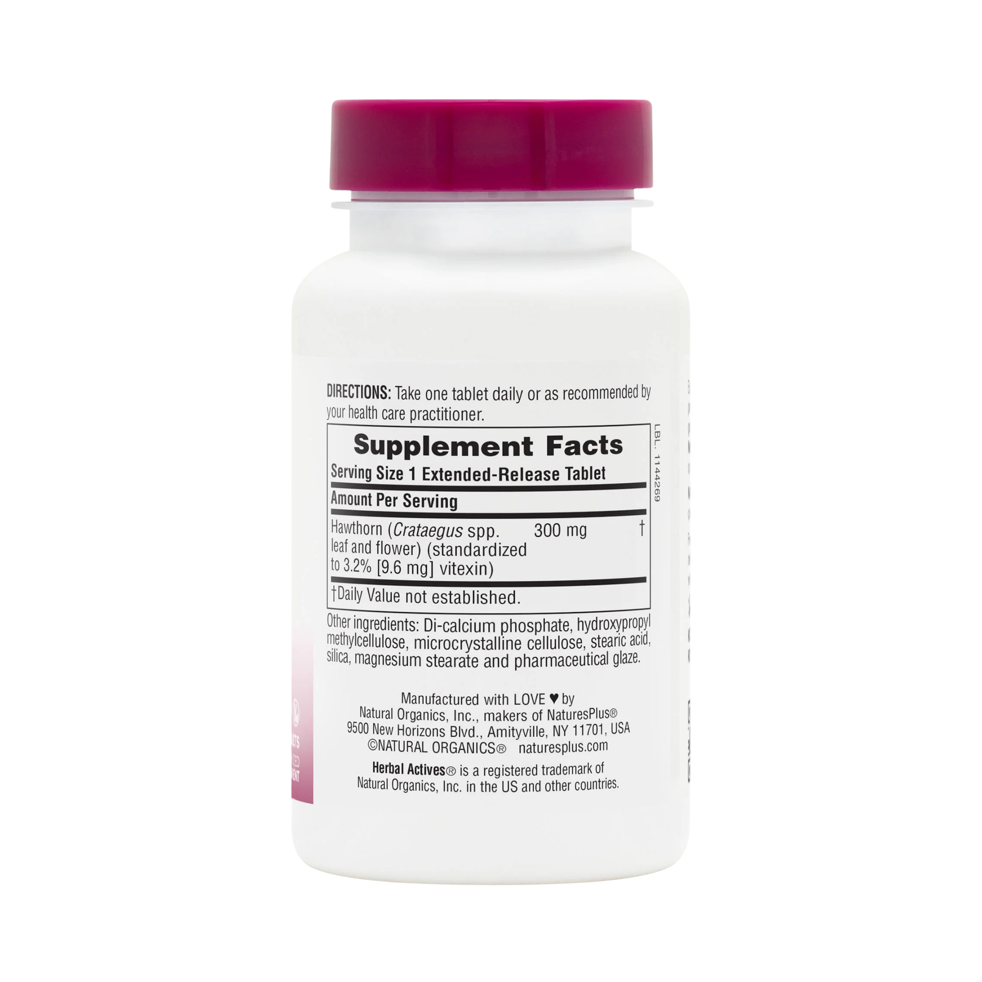 NaturesPlus, Hawthorne Extract, 300 Mg, Time Release, 30 Sustained Release Tablets