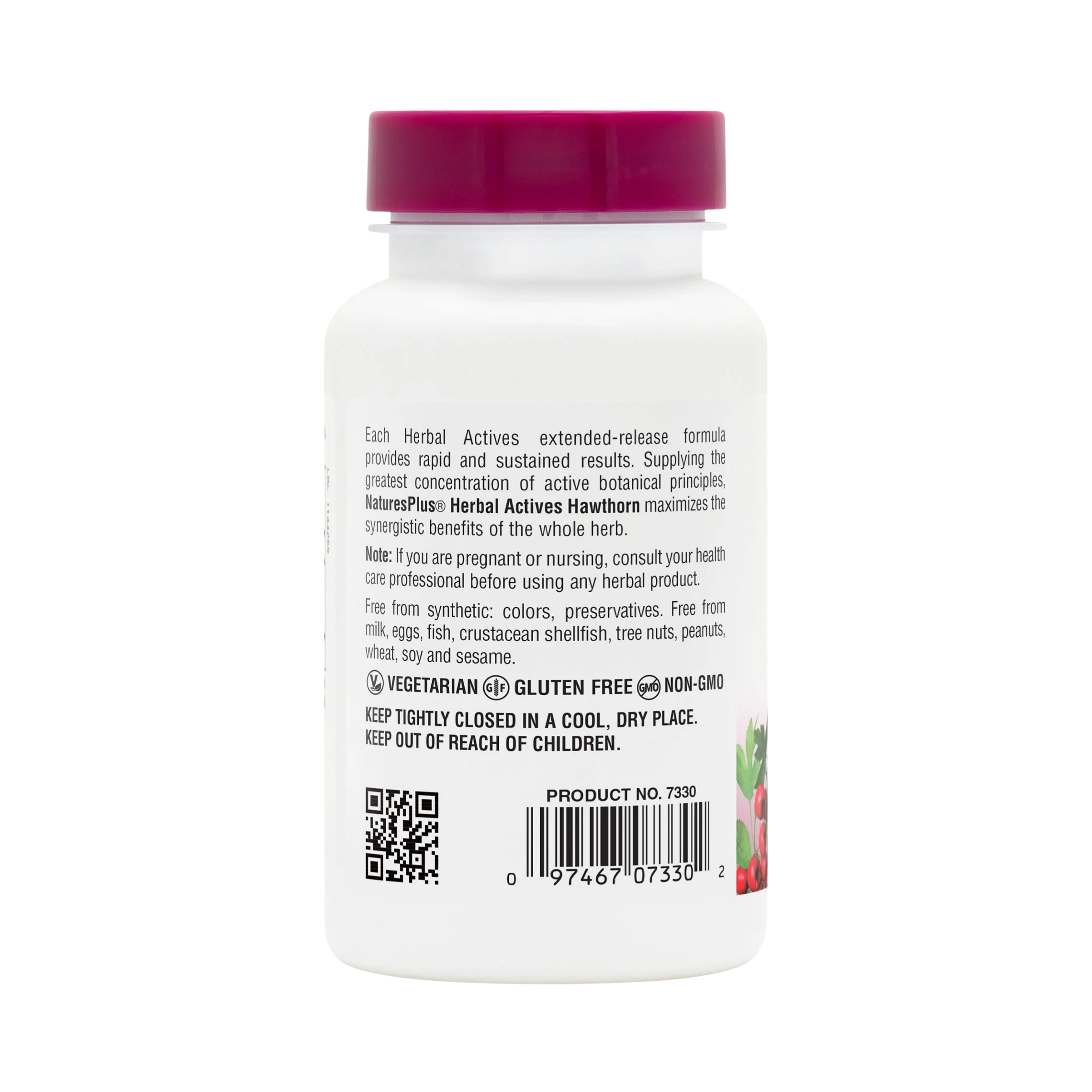 NaturesPlus, Hawthorne Extract, 300 Mg, Time Release, 30 Sustained Release Tablets