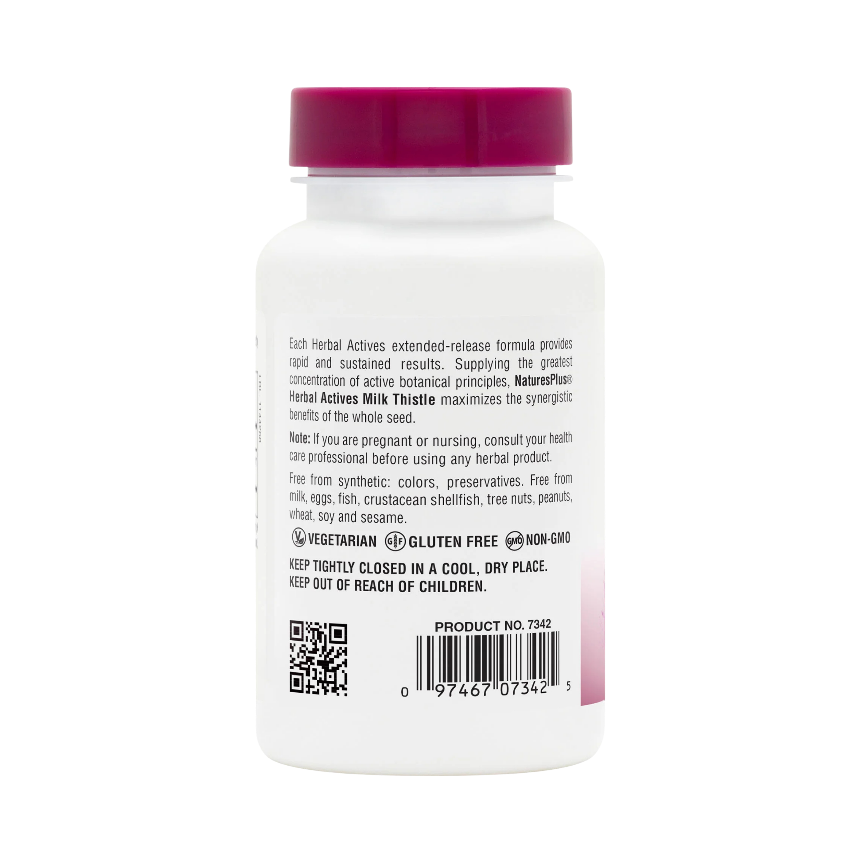 NaturesPlus, Herbal Actives, Milk Thistle, Extended Release, 500 Mg, 30 Tablets