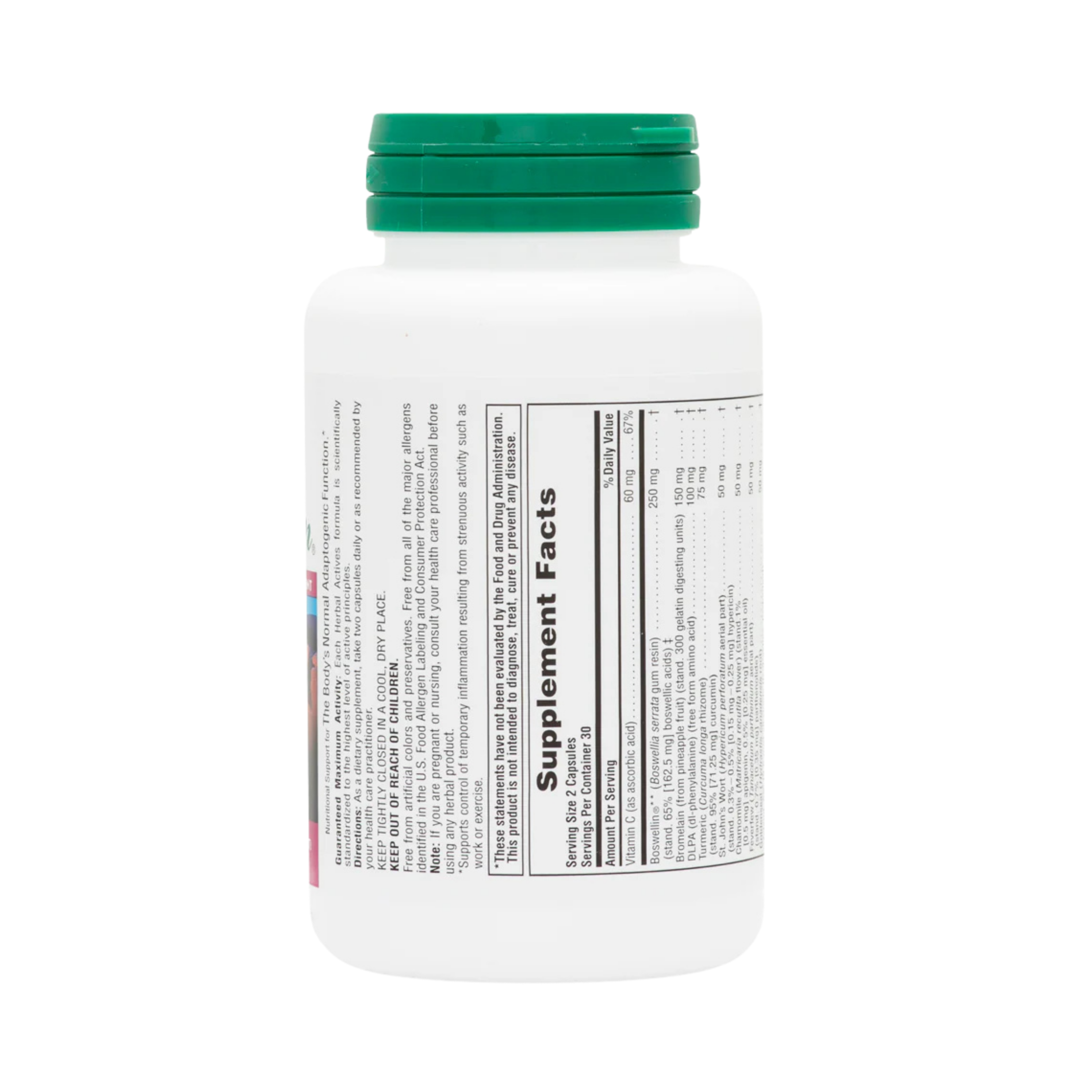 NaturesPlus, Herbal Actives, InflamActin, 60 Vegan Capsules