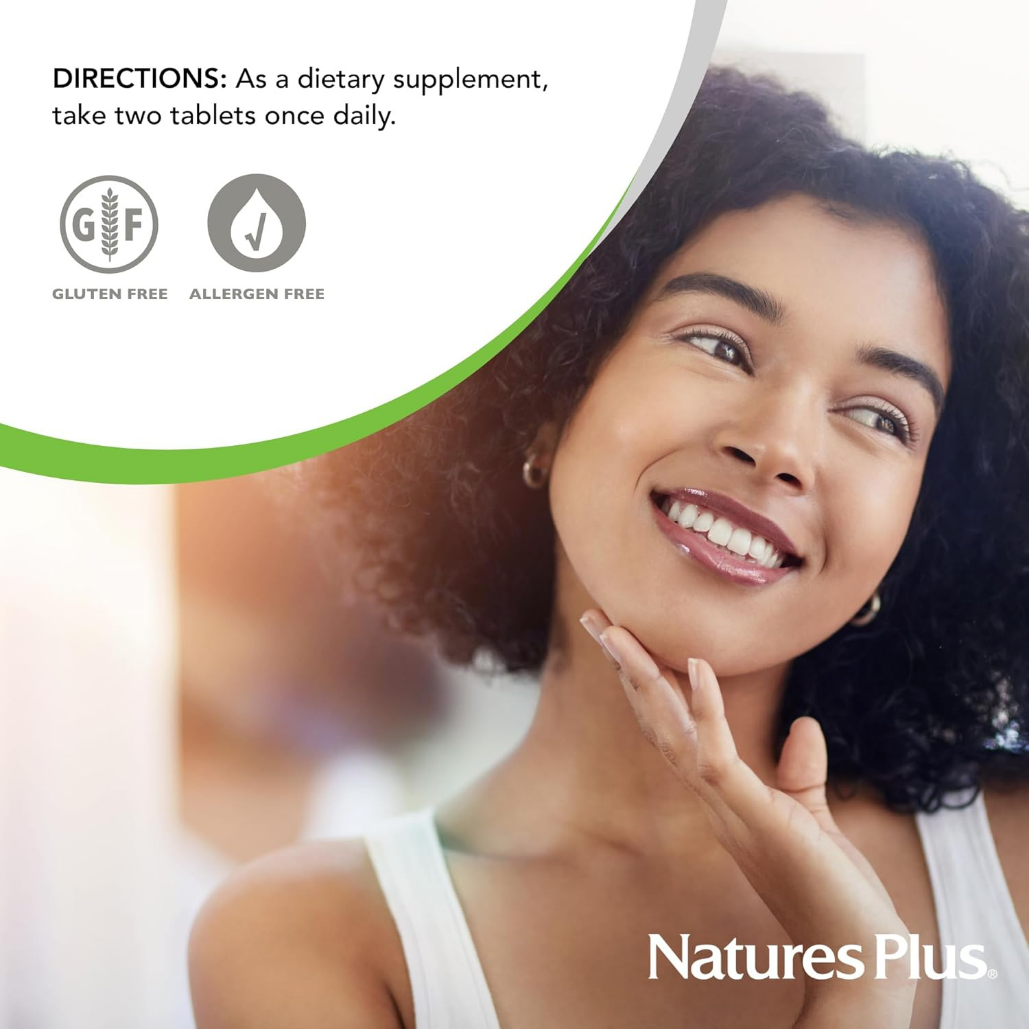NaturesPlus, Hair, Skin & Nails, 60 Vegan Tablets