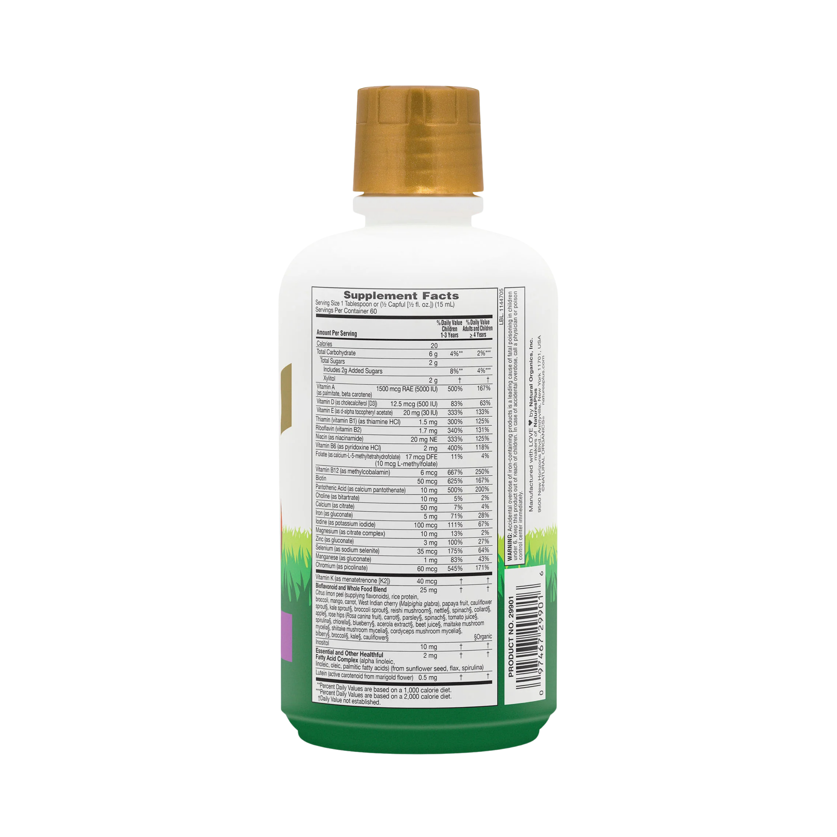 NaturesPlus, Animal Parade Gold, Multivitamin Liquid, Tropical Berry, 30 Fl Oz