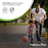 NaturesPlus, Animal Parade, Multivitamin, Children's Chewable Supplement, Cherry, Grape & Orange, 90 Animal-Shaped Tablets
