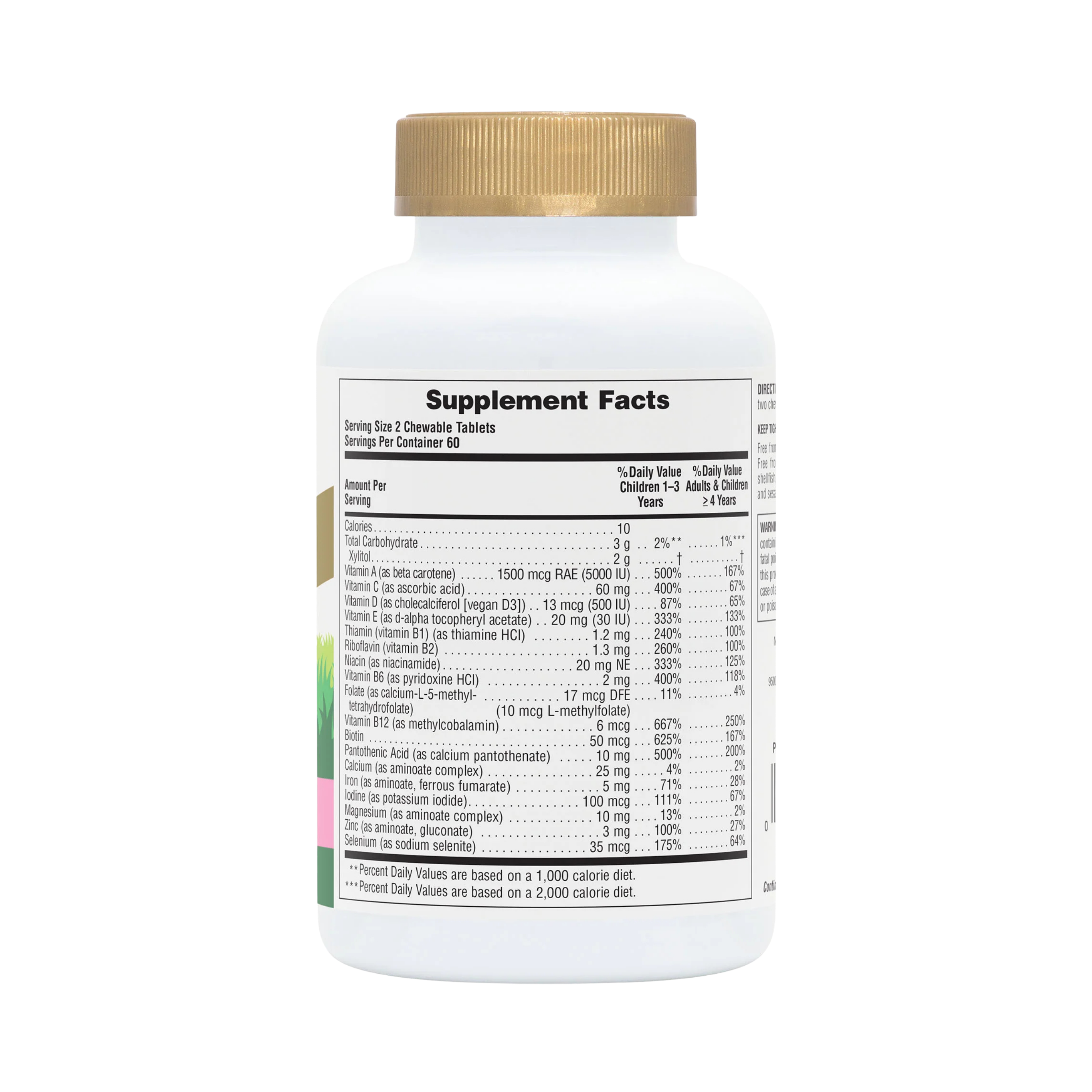 NaturesPlus, Animal Parade Gold, Children's Chewable Multivitamin Supplement, Watermelon, 120 Animal-Shaped Tablets