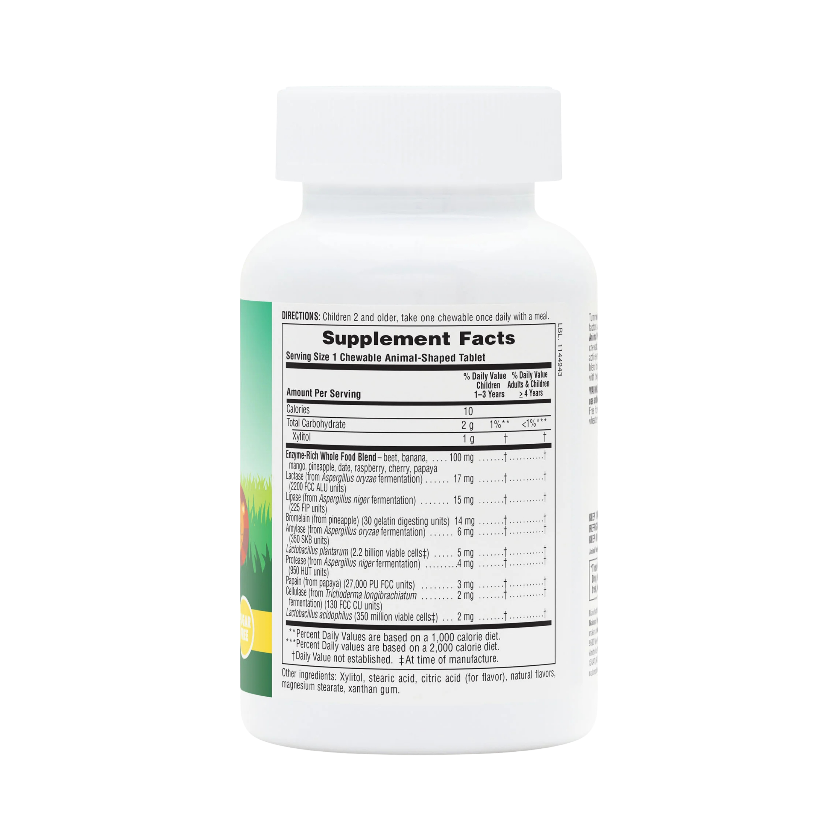 NaturesPlus, Animal Parade, Tummy Zyme, Tropical Fruit , 90 Animal-Shaped Tablets