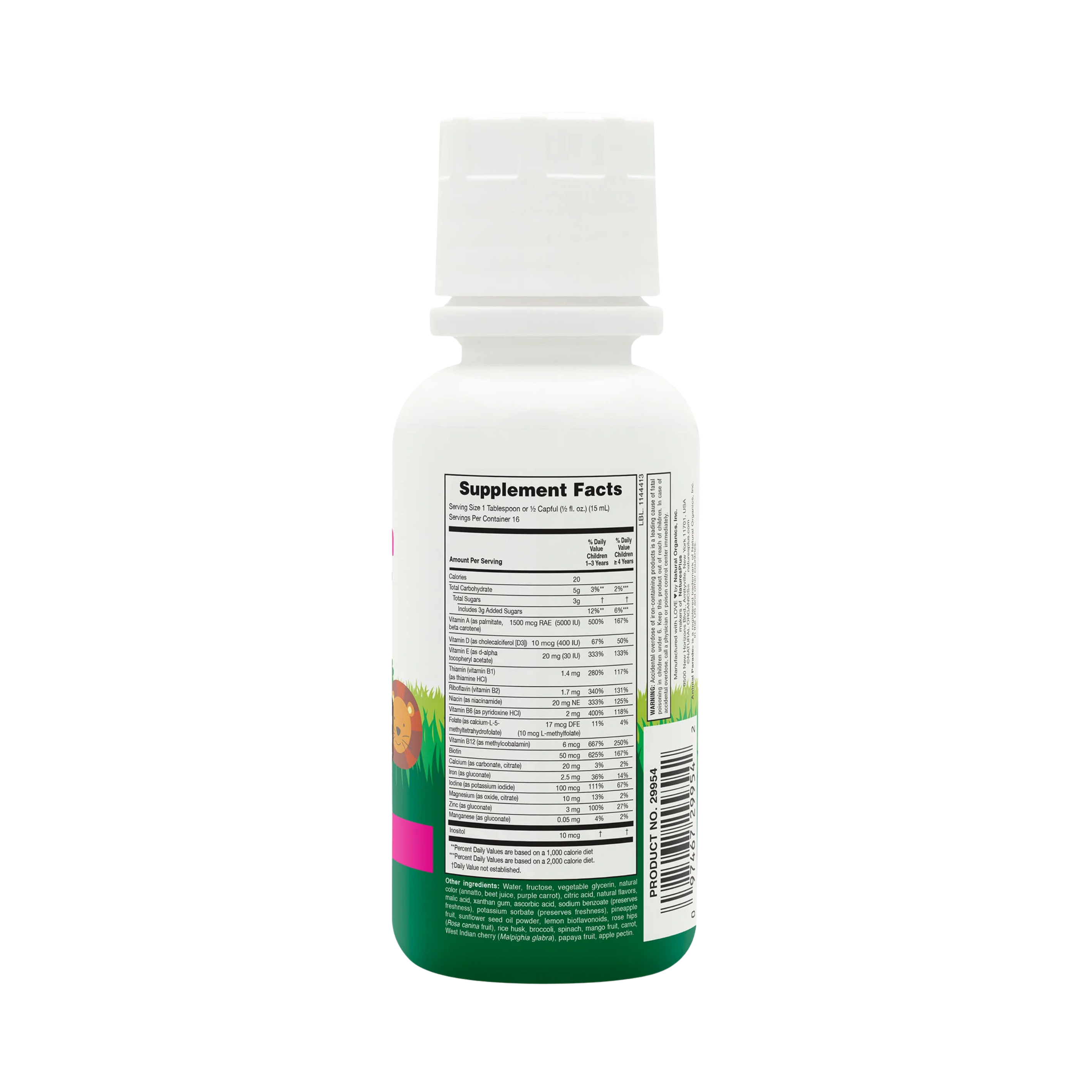 NaturesPlus, Animal Parade, Multivitamin Liquid, Tropical Berry, 8 Fl Oz