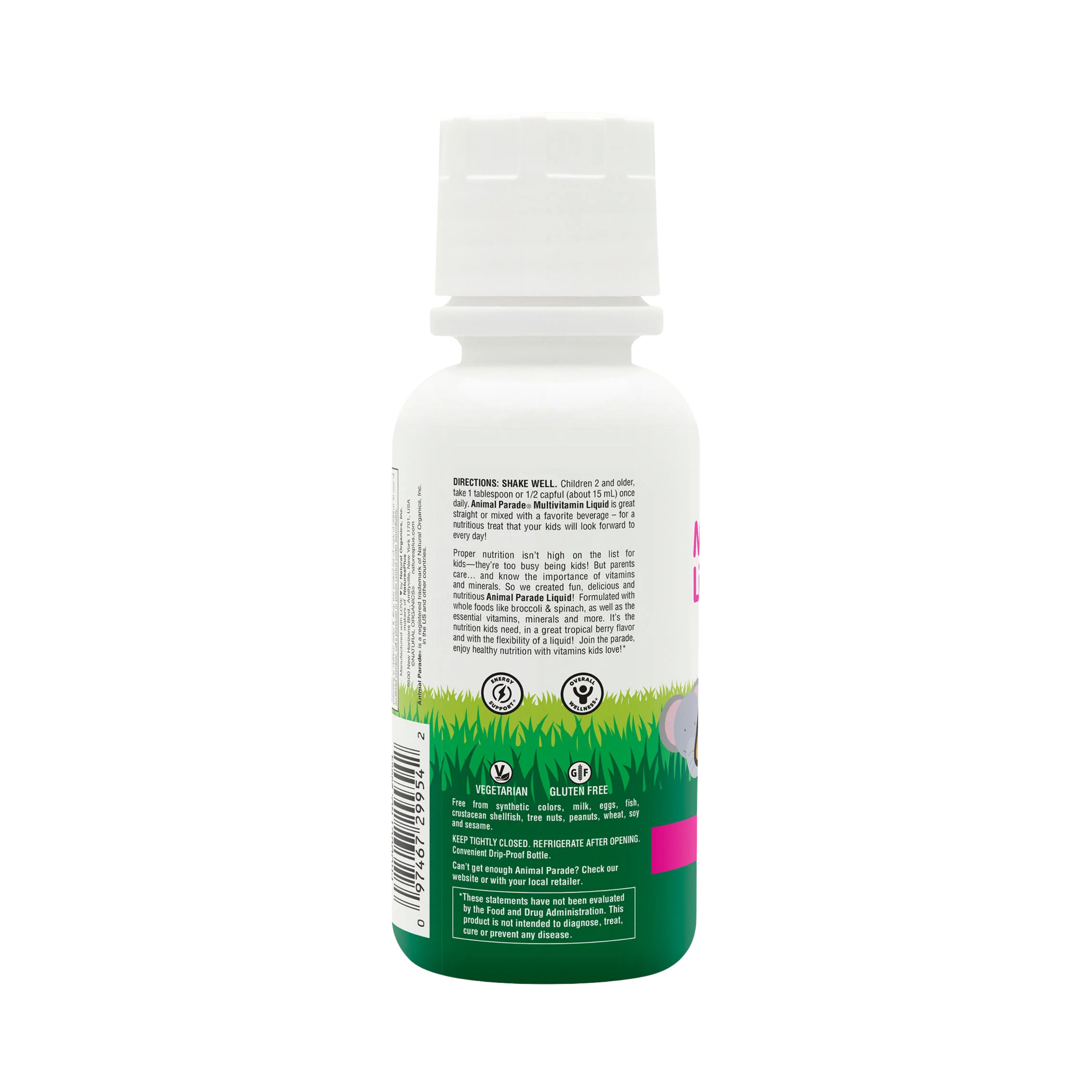 NaturesPlus, Animal Parade, Multivitamin Liquid, Tropical Berry, 8 Fl Oz