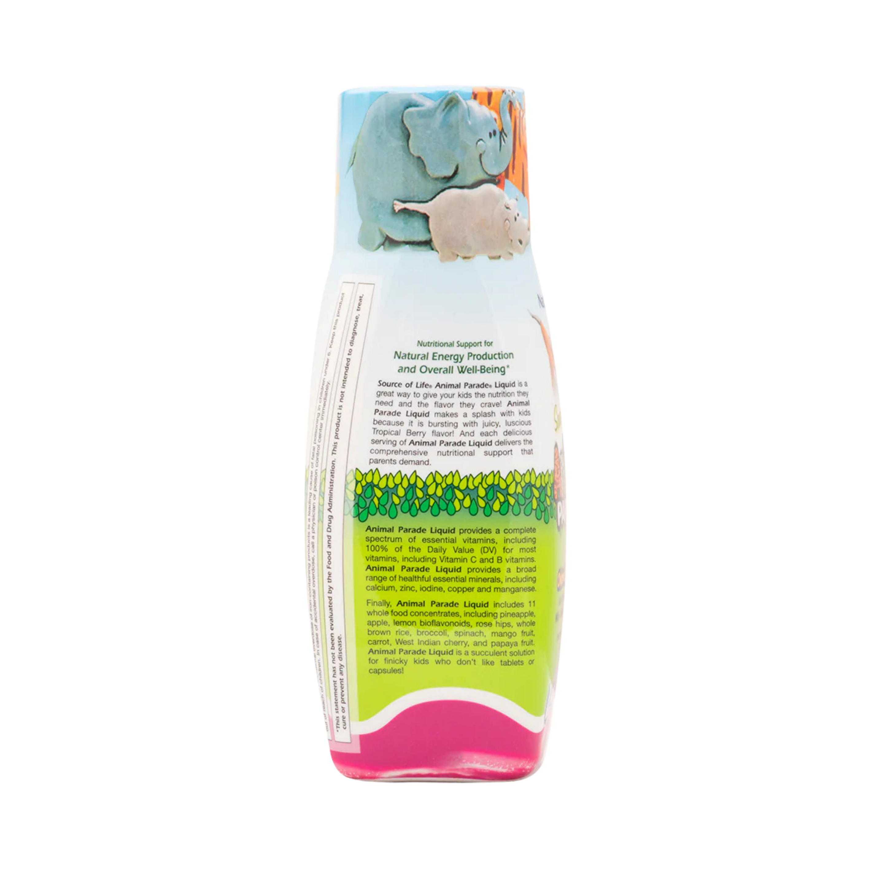 NaturesPlus, Animal Parade, Multivitamin Liquid, Tropical Berry, 8 Fl Oz