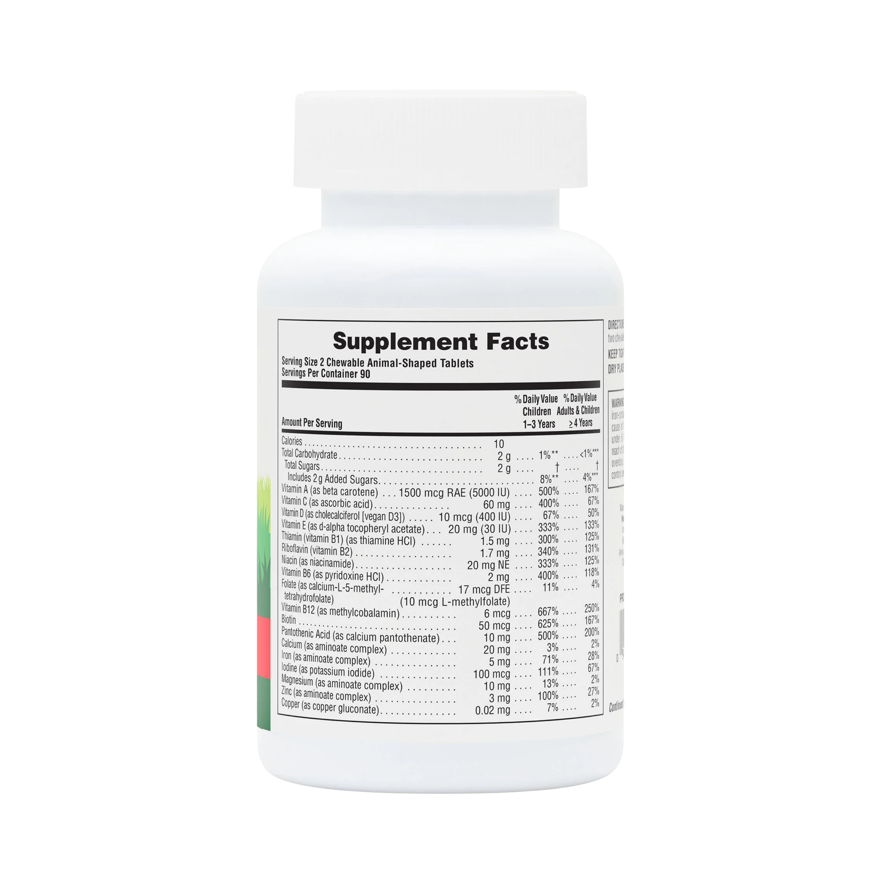 NaturesPlus, Animal Parade, Children's Chewable Multivitamin Supplement, Cherry, 180 Animal-Shaped Tablets