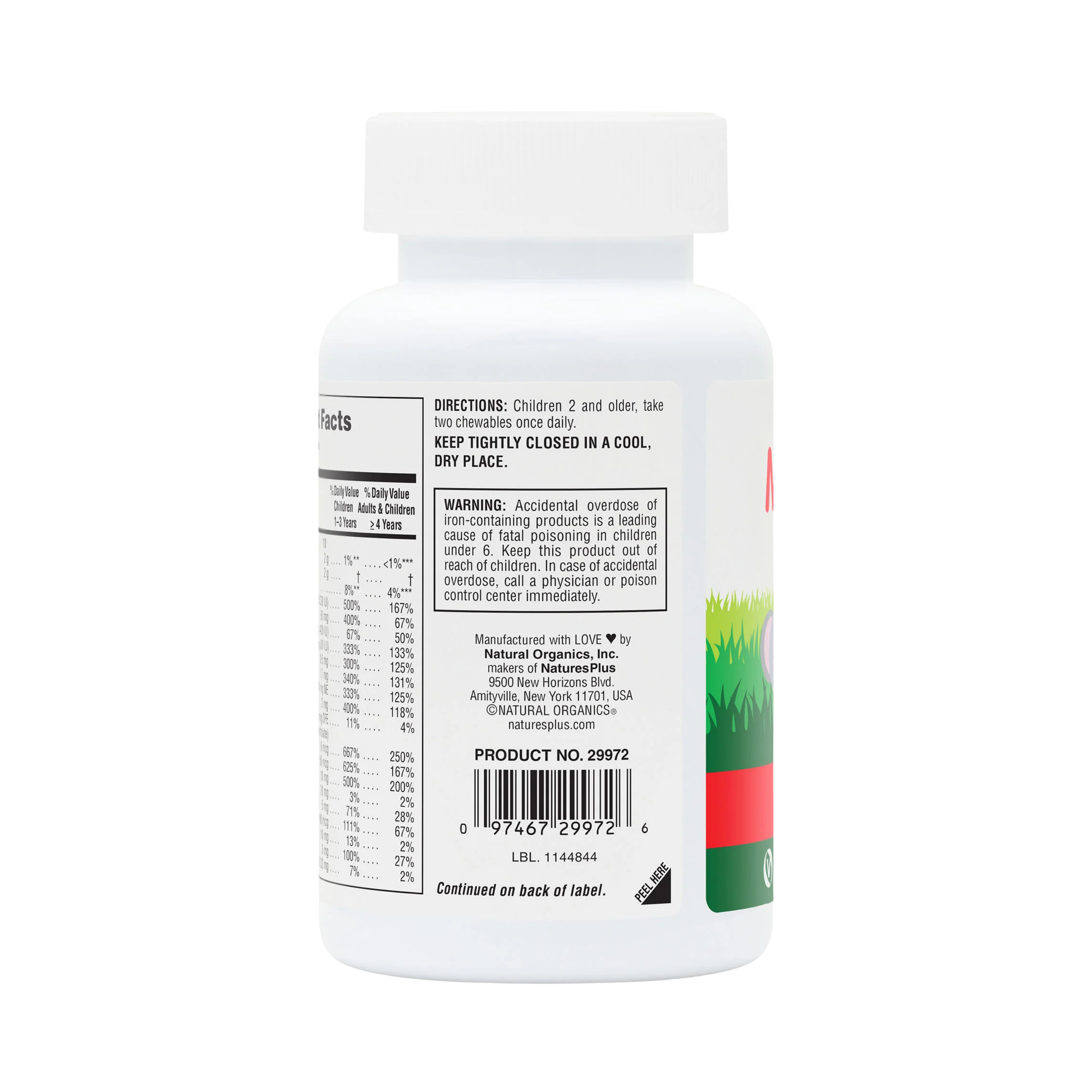 NaturesPlus, Animal Parade, Children's Chewable Multivitamin Supplement, Cherry, 180 Animal-Shaped Tablets