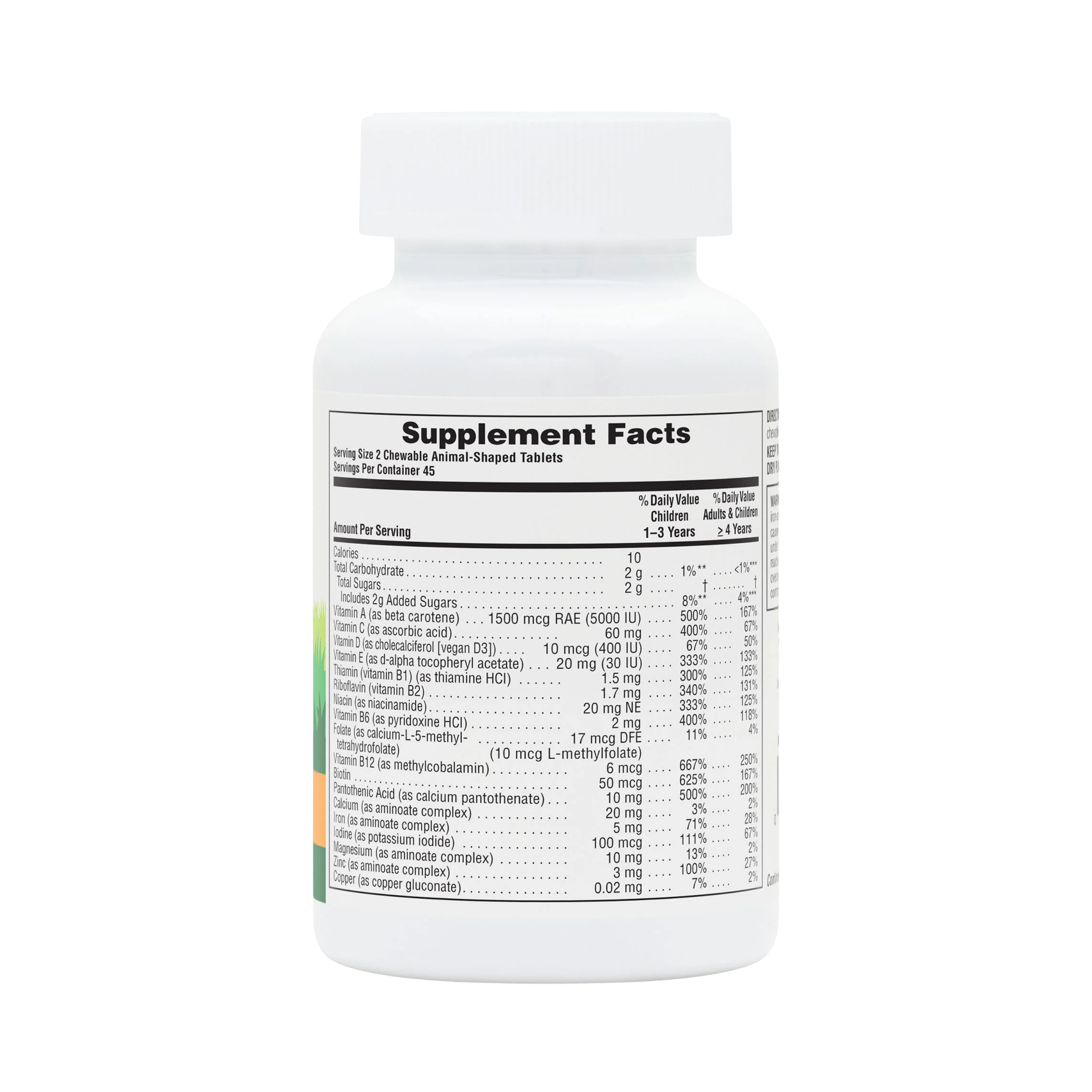 NaturesPlus, Animal Parade, Children's Chewable Multivitamin, Cherry, Grape & Orange, 90 Animal-Shaped Tablets