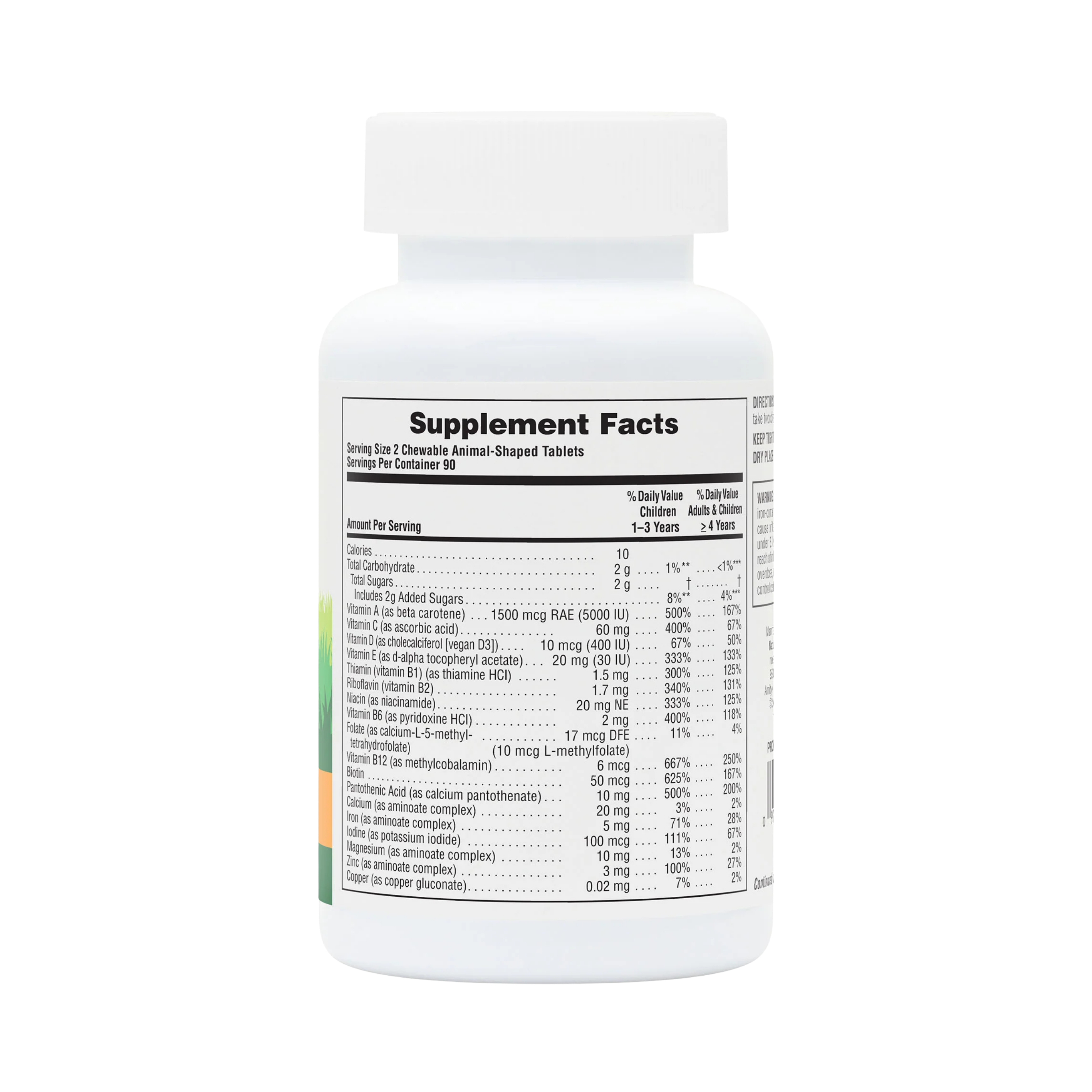 NaturesPlus, Animal Parade, Children's Chewable Multivitamin Supplement, Cherry, Grape & Orange, 180 Animal-Shaped Tablets