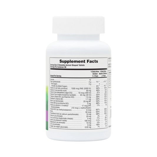 NaturesPlus, Animal Parade, Children's Chewable Multivitamin, Grape, 180 Animal-Shaped Tablets