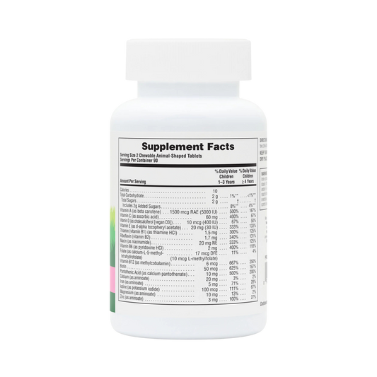 NaturesPlus, Animal Parade, Children's Chewable Supplement, Watermelon, 180 Animal-Shaped Tablets