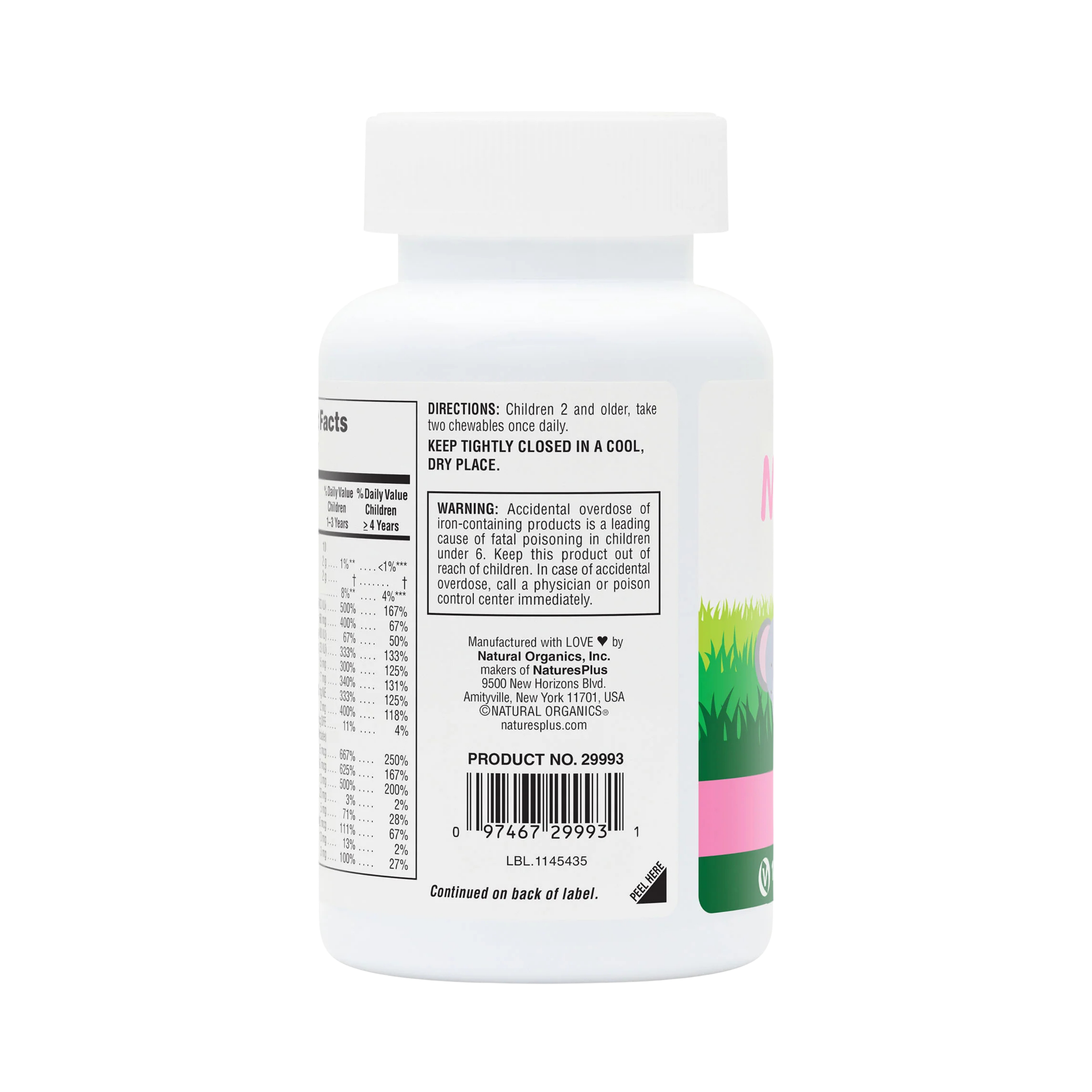 NaturesPlus, Animal Parade, Children's Chewable Supplement, Watermelon, 180 Animal-Shaped Tablets