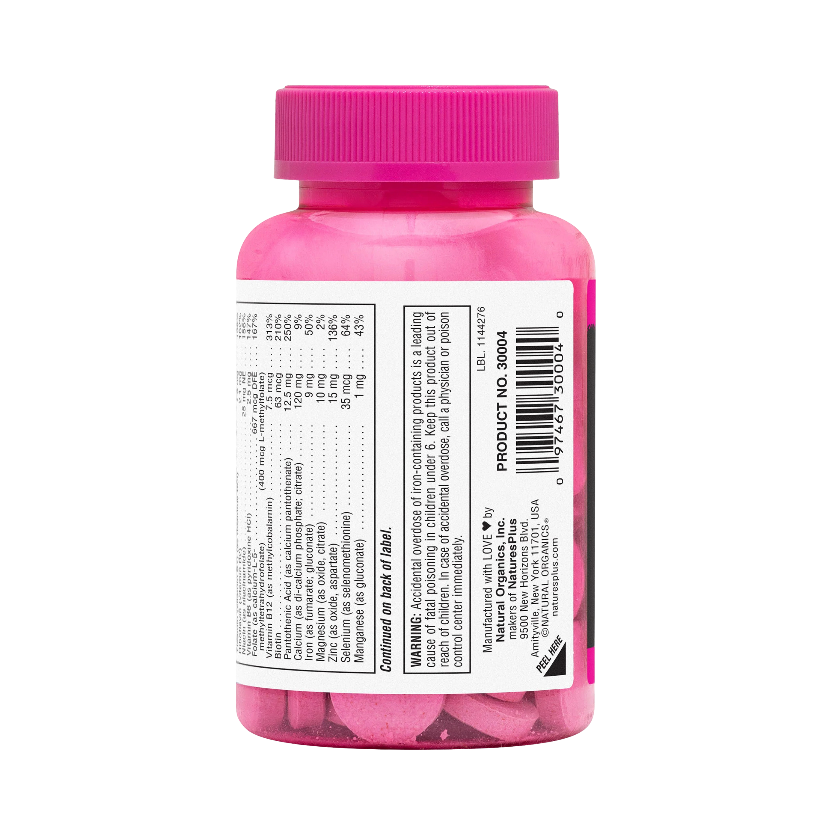 NaturesPlus, Source of Life, Power Teen for Her, Sugar Free, Wild Berry, 60 Chewable Tablets