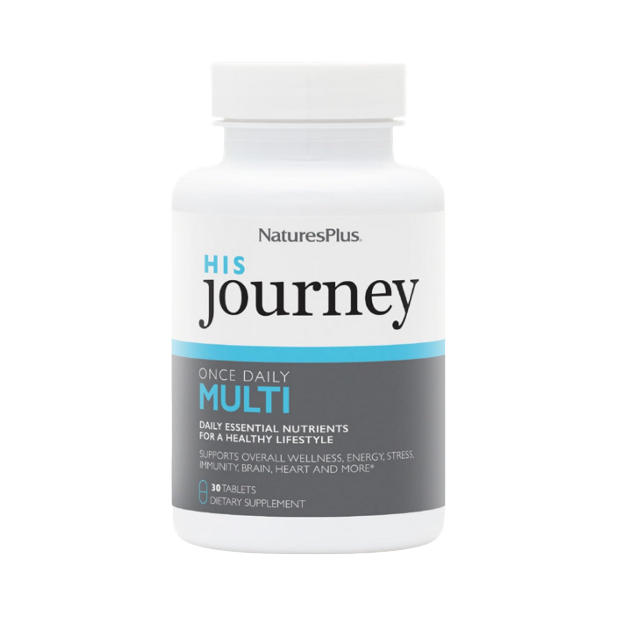 NaturesPlus, His Journey, Once Daily Multi, 30 Tablets