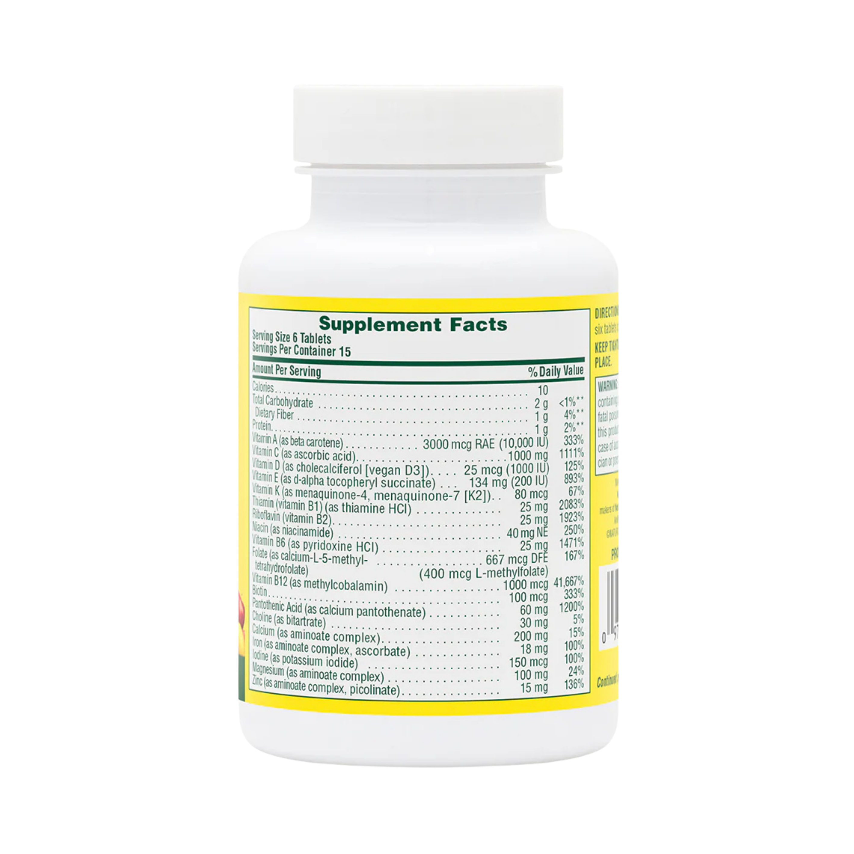 NaturesPlus, Source of Life, Original Mini-Tabs, Multi-Vitamin & Mineral Supplement with Concentrated Whole Food , 90 Tablets