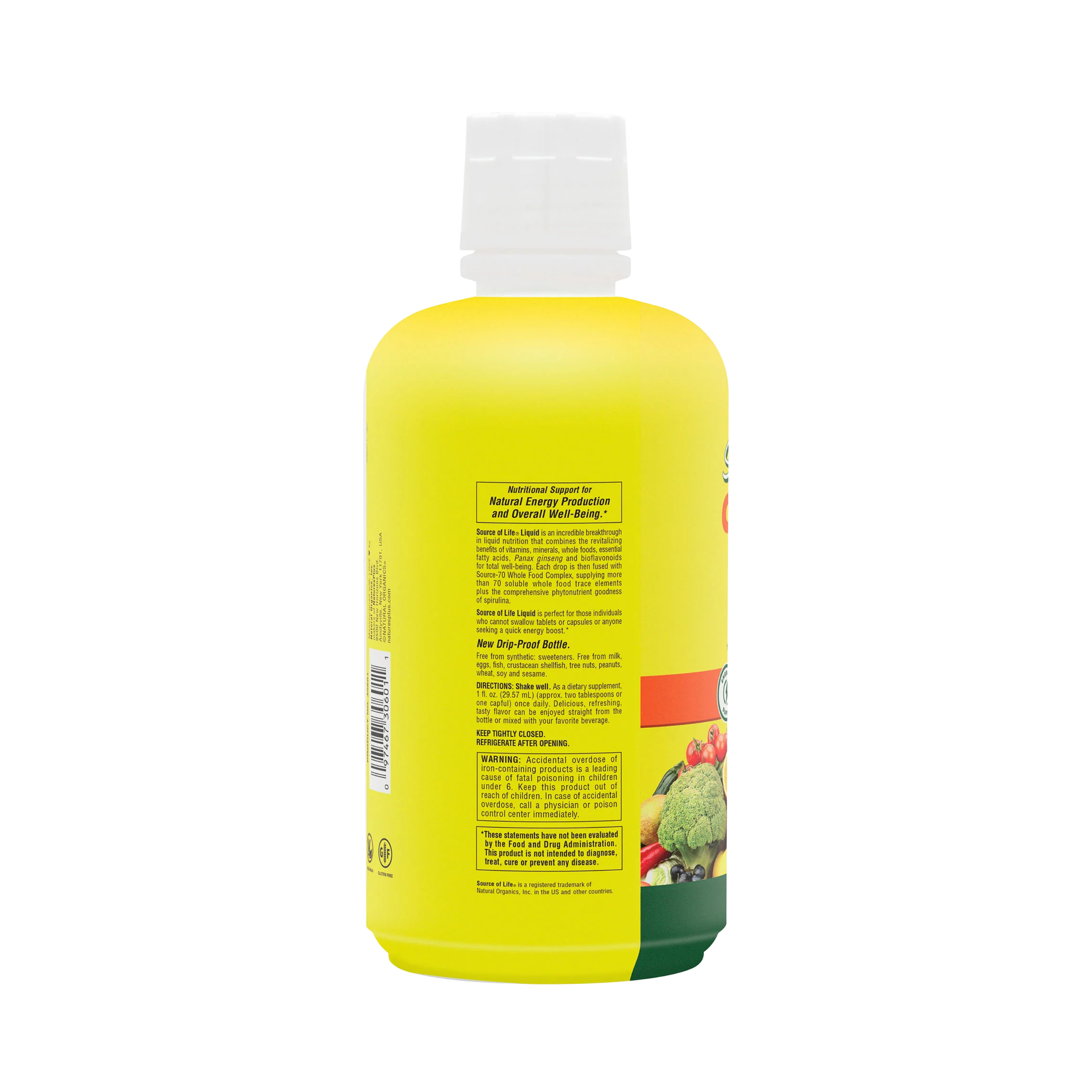 NaturesPlus, Source of Life, Liquid Multivitamin & Mineral Supplement, Tropical Fruit, 30 Fl Oz