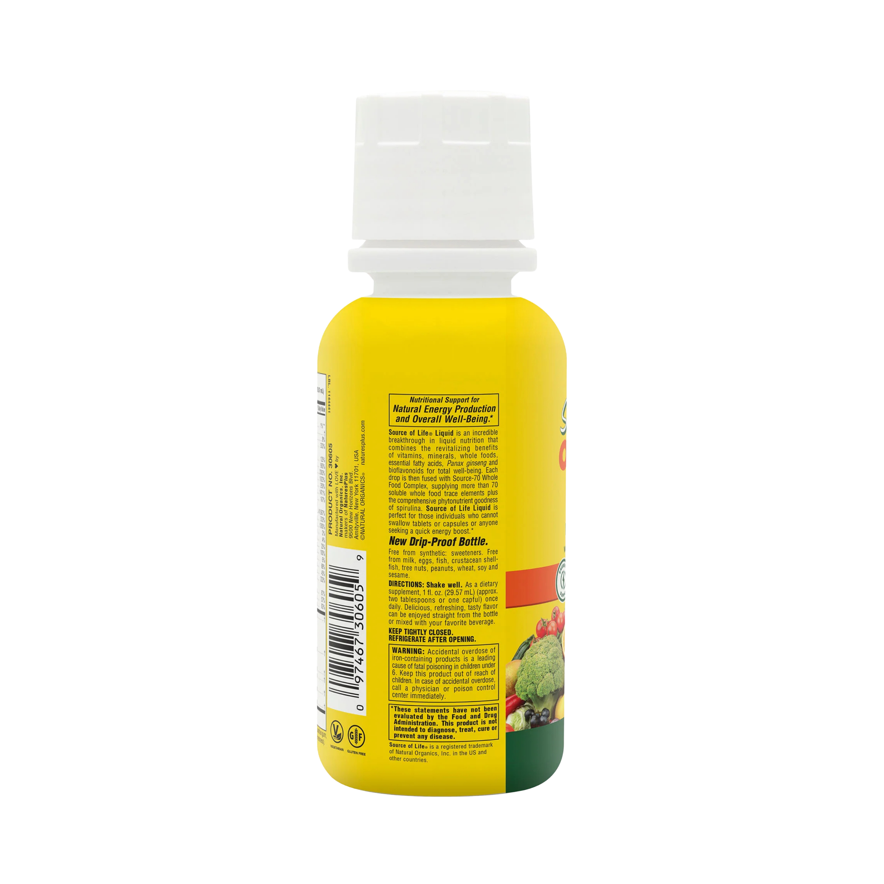 NaturesPlus, Source of Life, Original Liquid Multivitamin & Mineral Supplement, Delicious Tropical Fruit, 8 Fl Oz