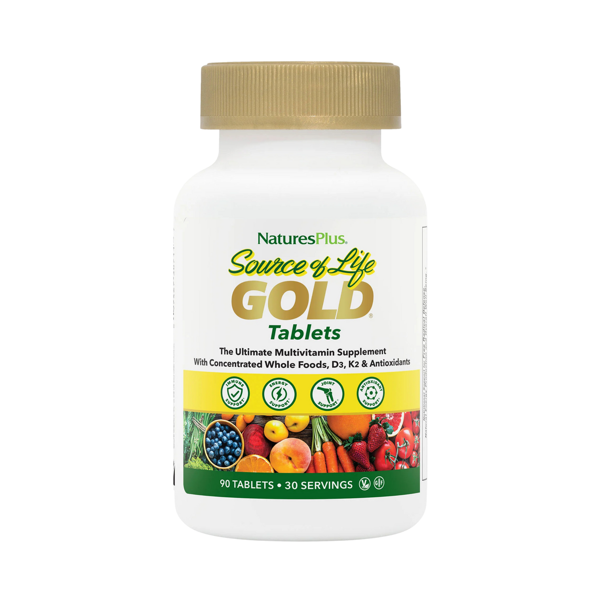 NaturesPlus, Source of Life, Gold, The Ultimate Multivitamin Supplement, 90 Tablets