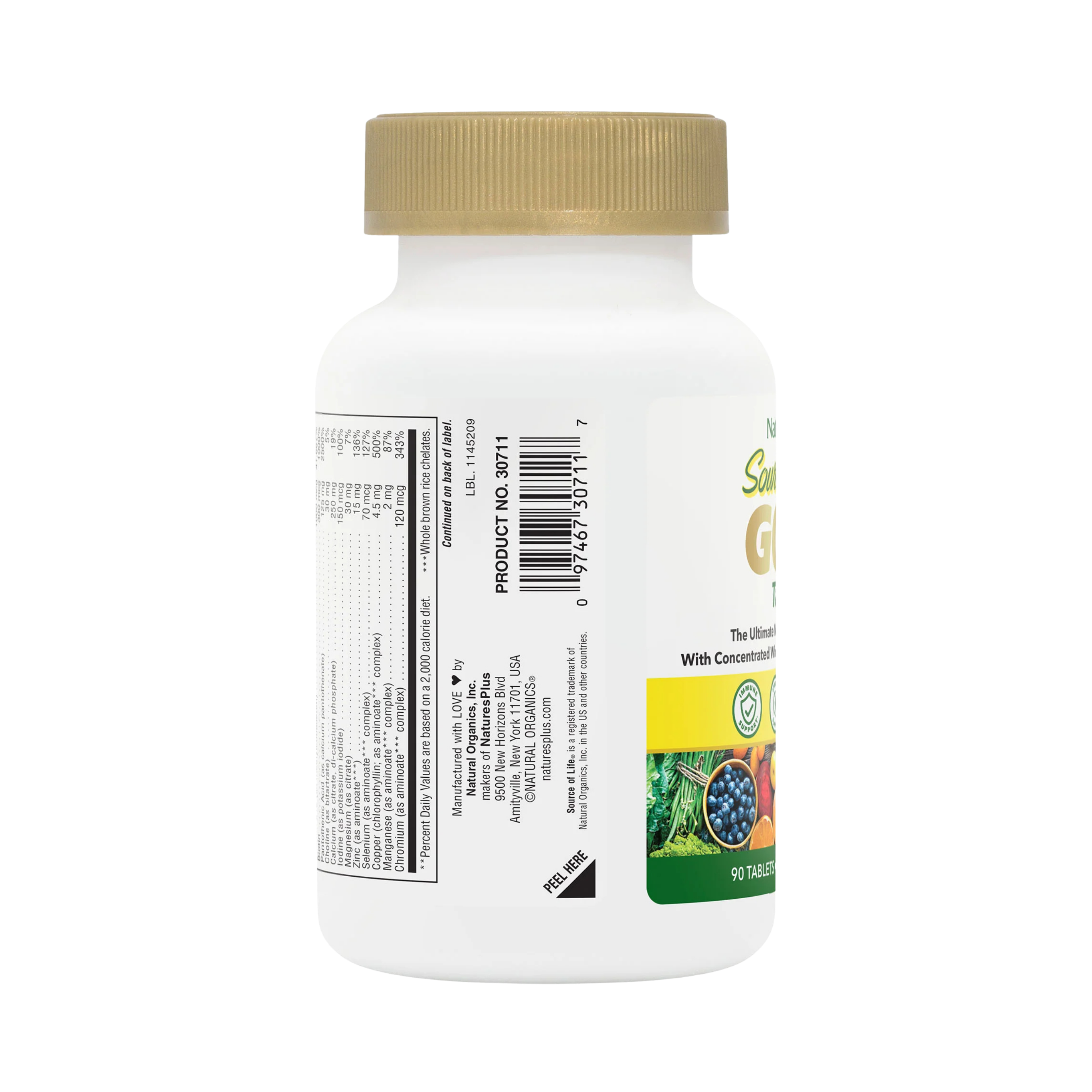 NaturesPlus, Source of Life, Gold, The Ultimate Multivitamin Supplement, 90 Tablets
