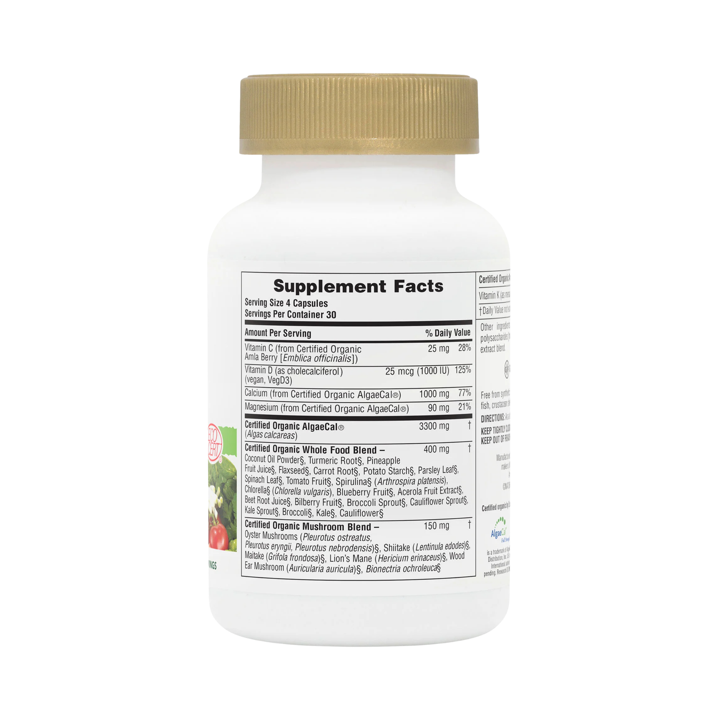 NaturesPlus, Source of Life Garden, Organic Bone Support, 120 Vegan Capsules