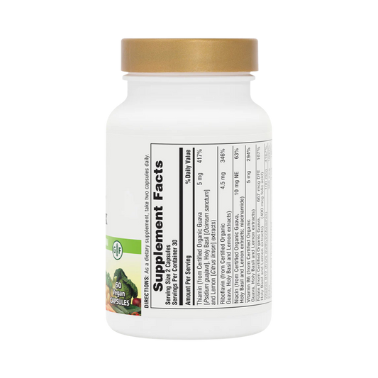 NaturesPlus, Source of Life Garden, Organic B-Complex, 60 Vegan Capsules