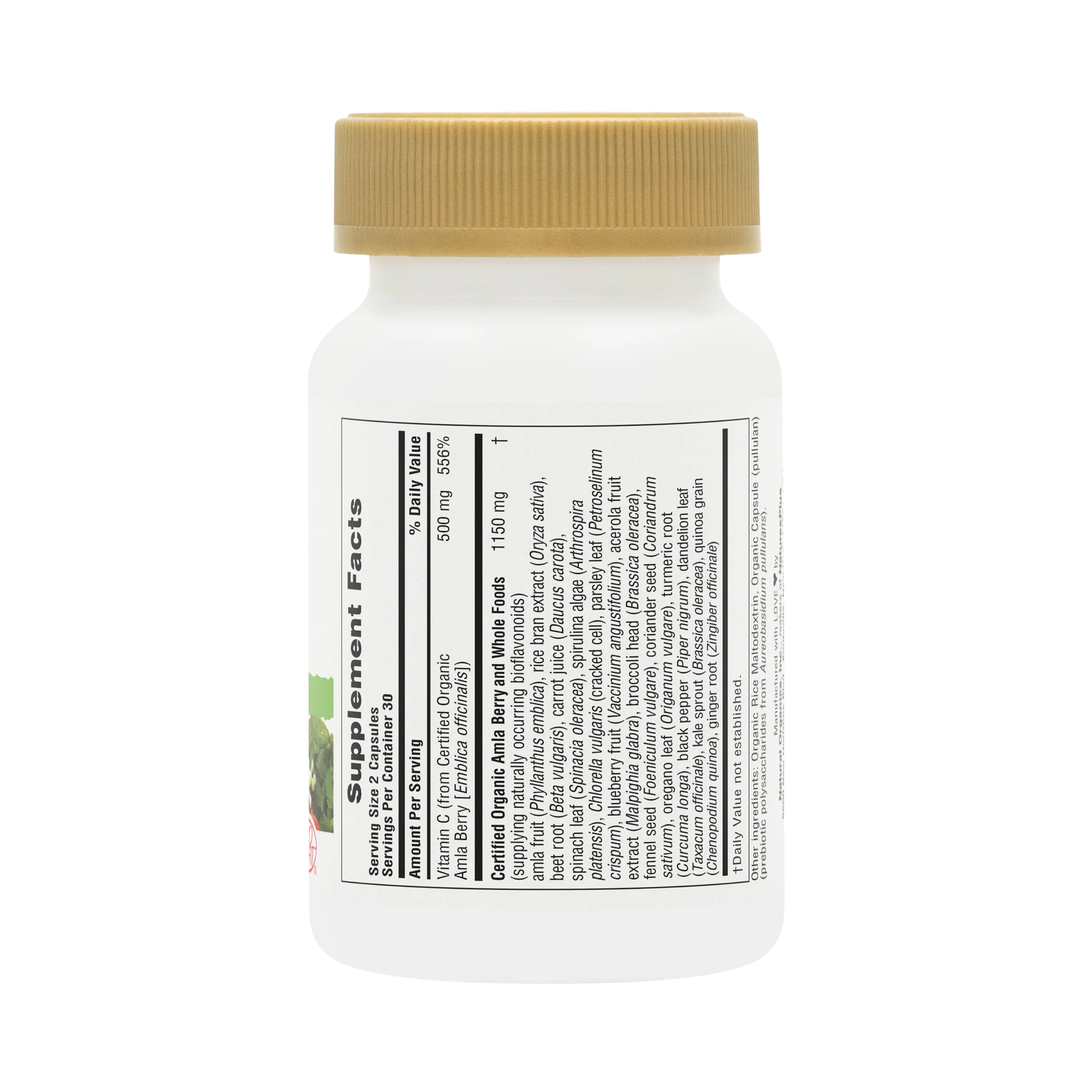 NaturesPlus, Source of Life Garden, Vitamin C, 60 Vegan Capsules
