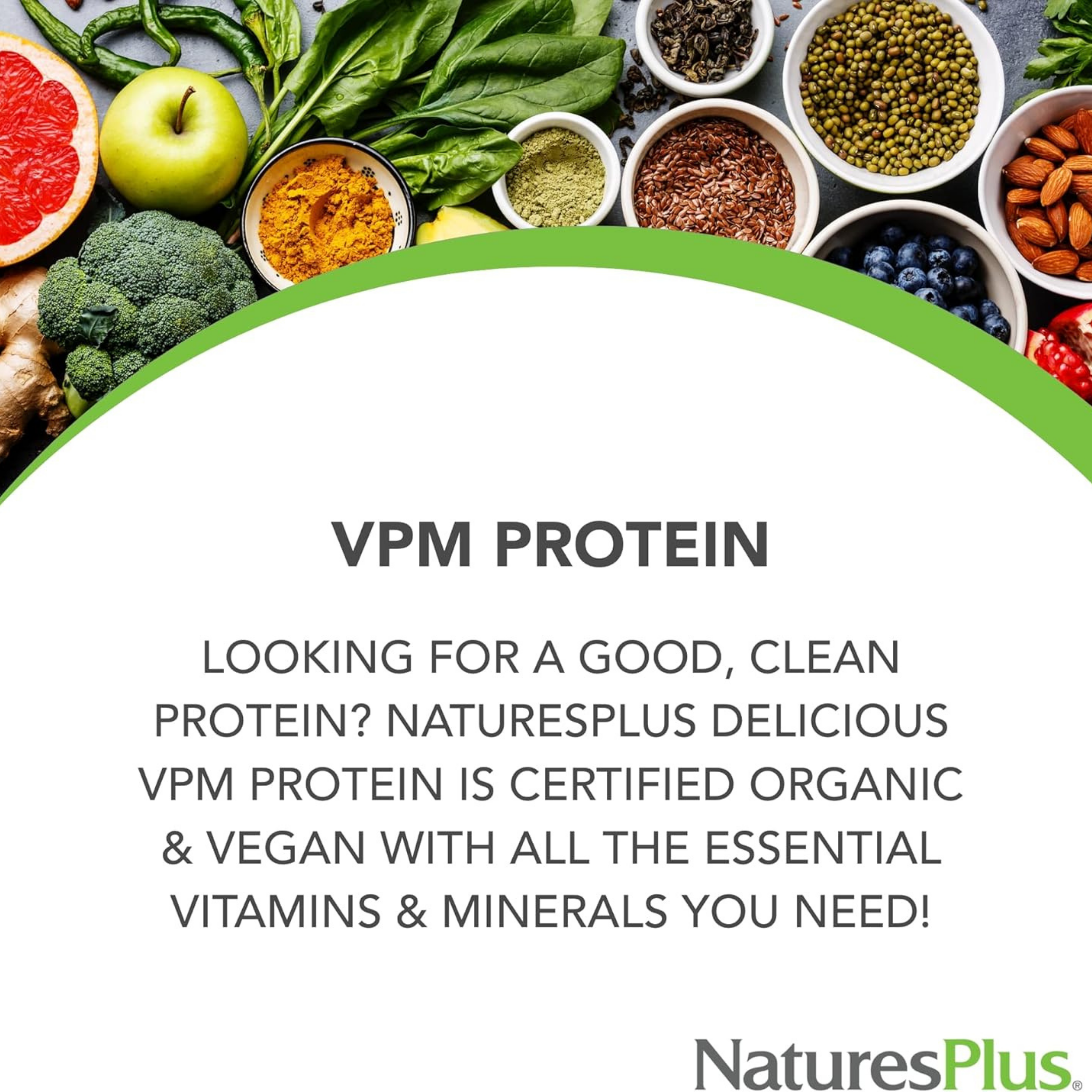 NaturesPlus, VPM Clean Protein, Unflavored, 1.16 Lbs