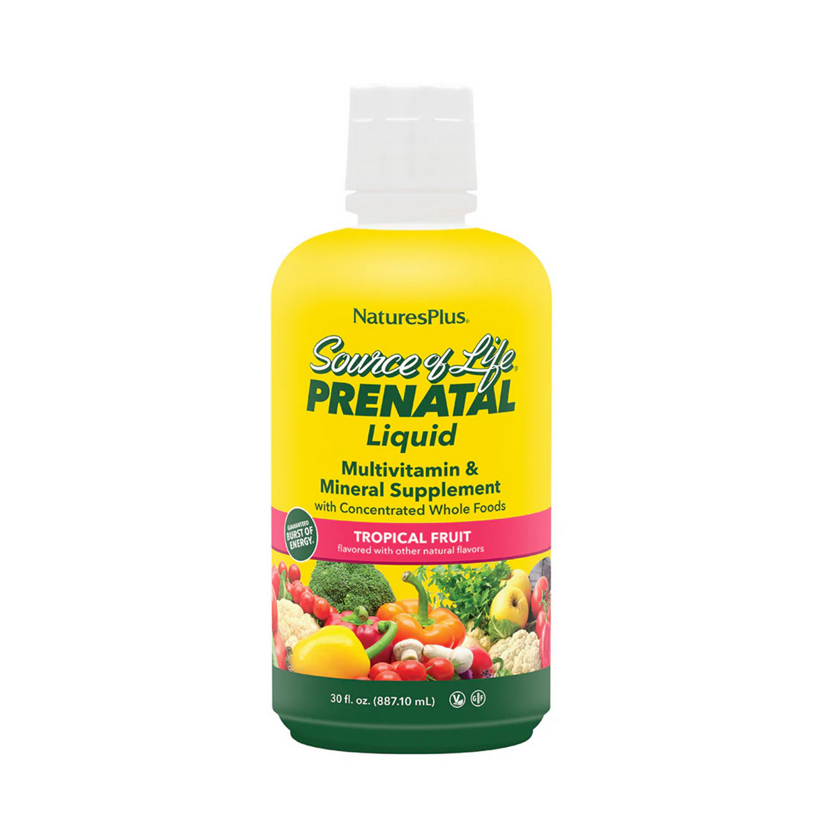 NaturesPlus, Source of Life, Prenatal Liquid, Tropical Fruit, 30 Fl Oz