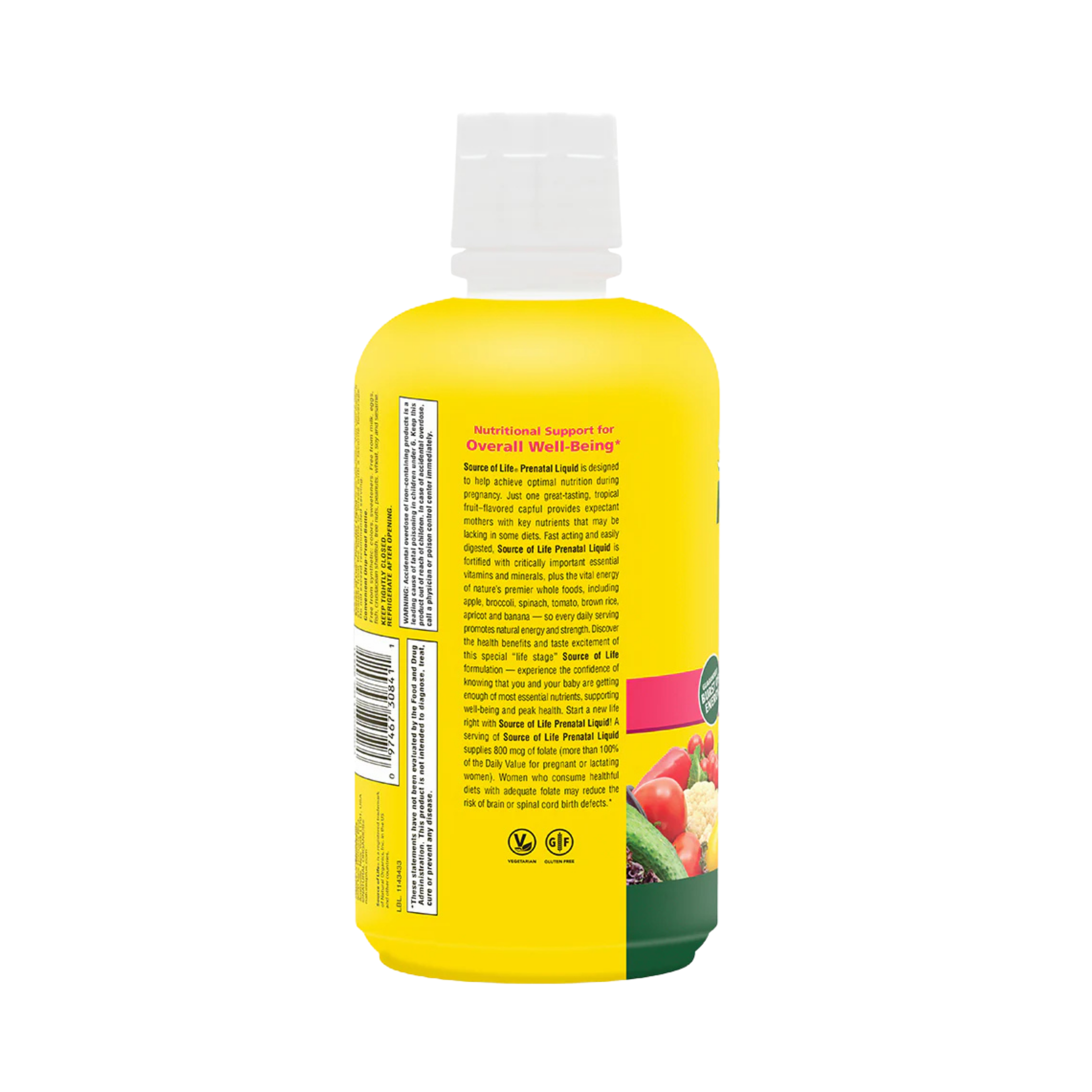 NaturesPlus, Source of Life, Prenatal Liquid, Tropical Fruit, 30 Fl Oz