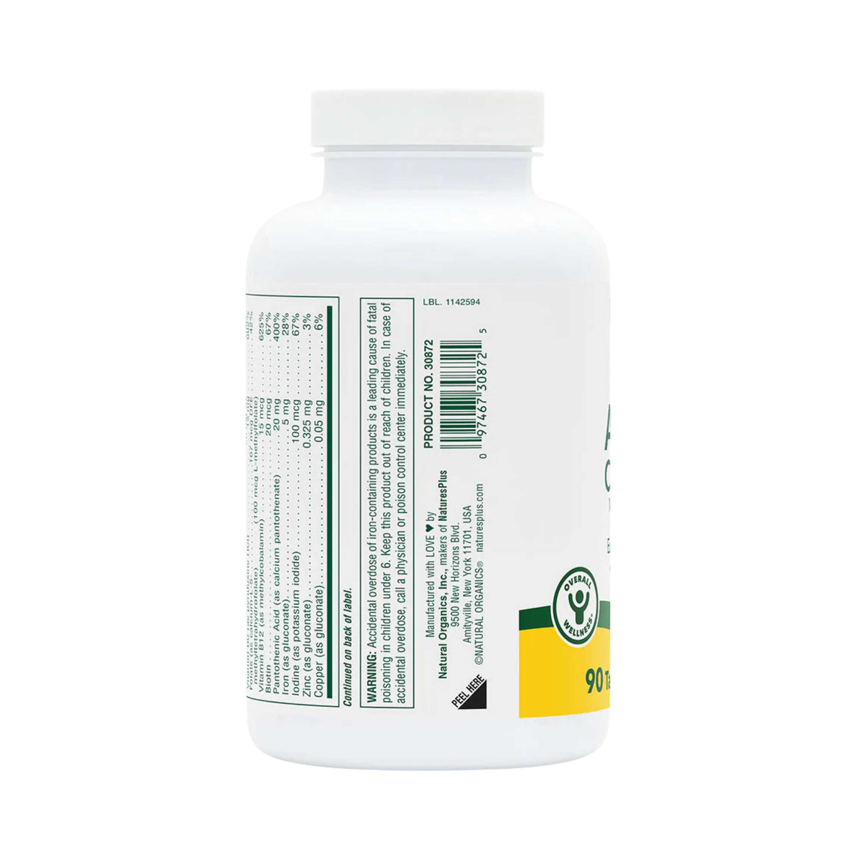 NaturesPlus, Adult's Chewable Multivitamin & Mineral, Exotic Red Berry, 90 Tablets