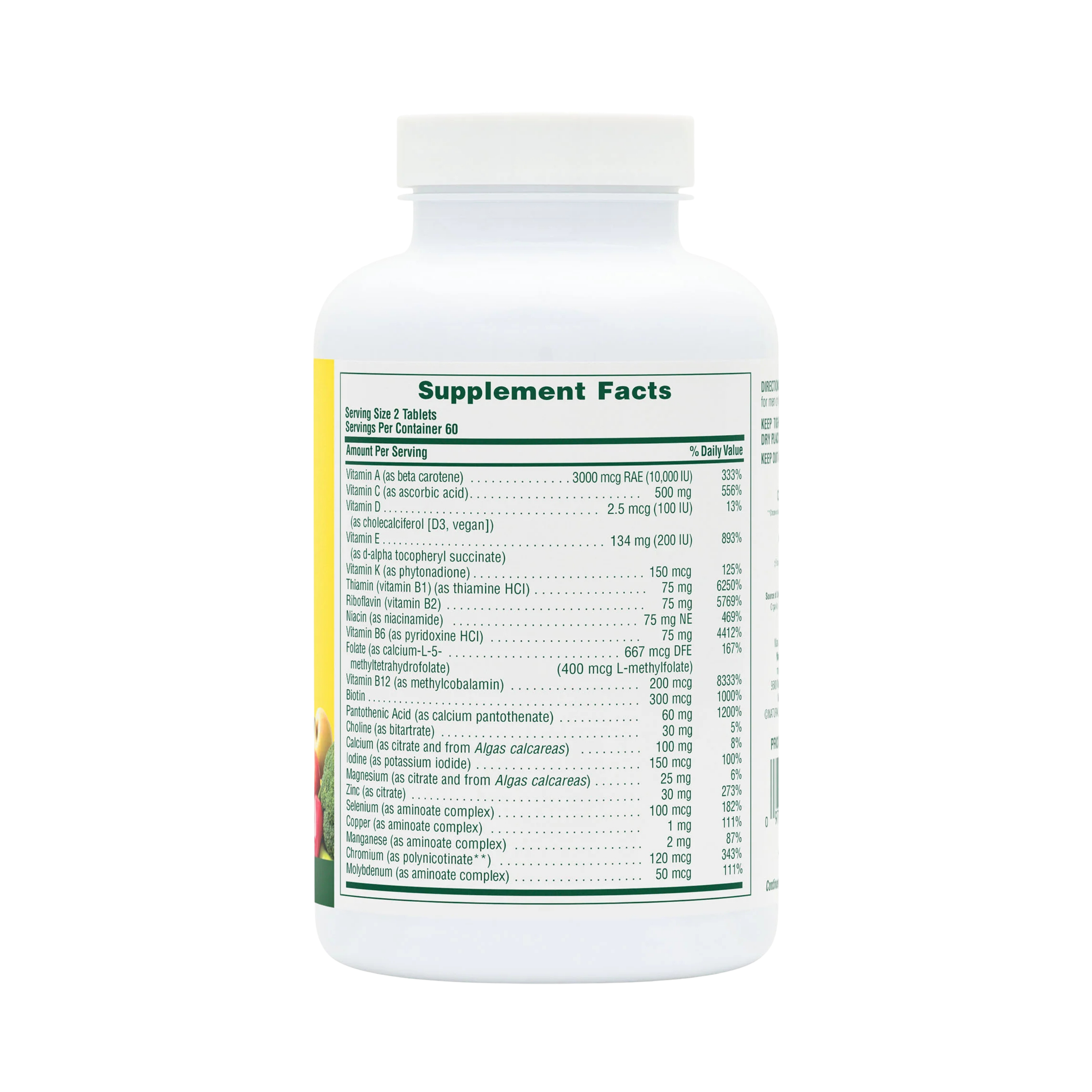 NaturesPlus, Source of Life Men, Multivitamin & Mineral Supplement with Concentrated Whole Foods, Iron-Free, 120 Tablets