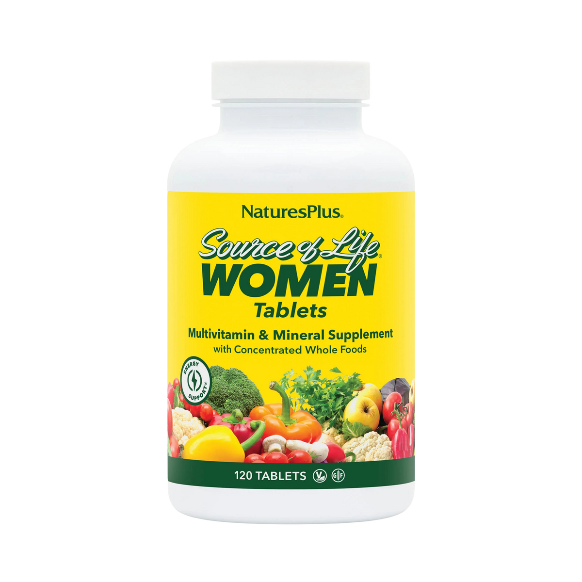 NaturesPlus, Source of Life, Women, Multivitamin & Mineral Supplement with Concentrated Whole Foods , 120 Tablets