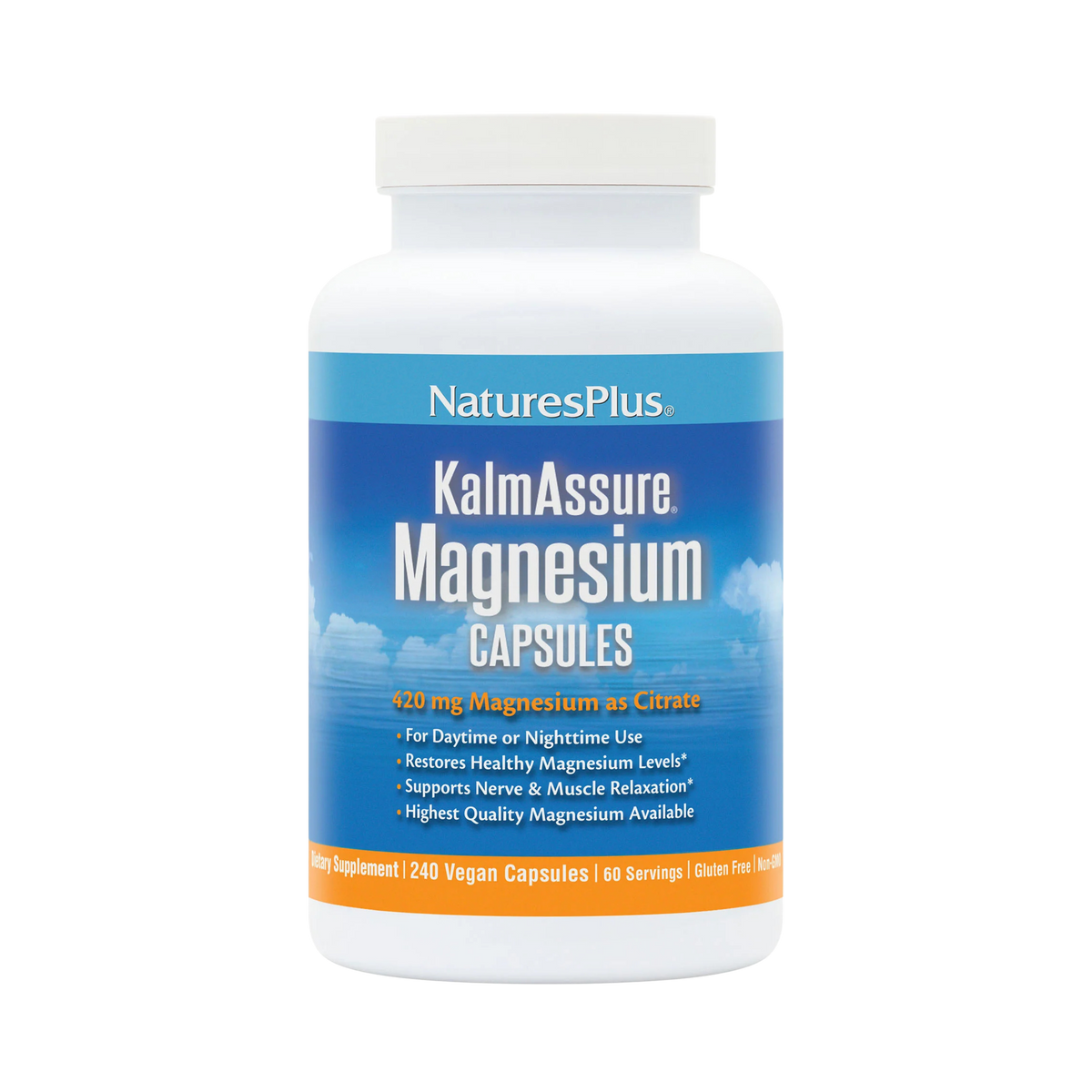 NaturesPlus, KalmAssure, Magnesium, 240 Vegan Capsules
