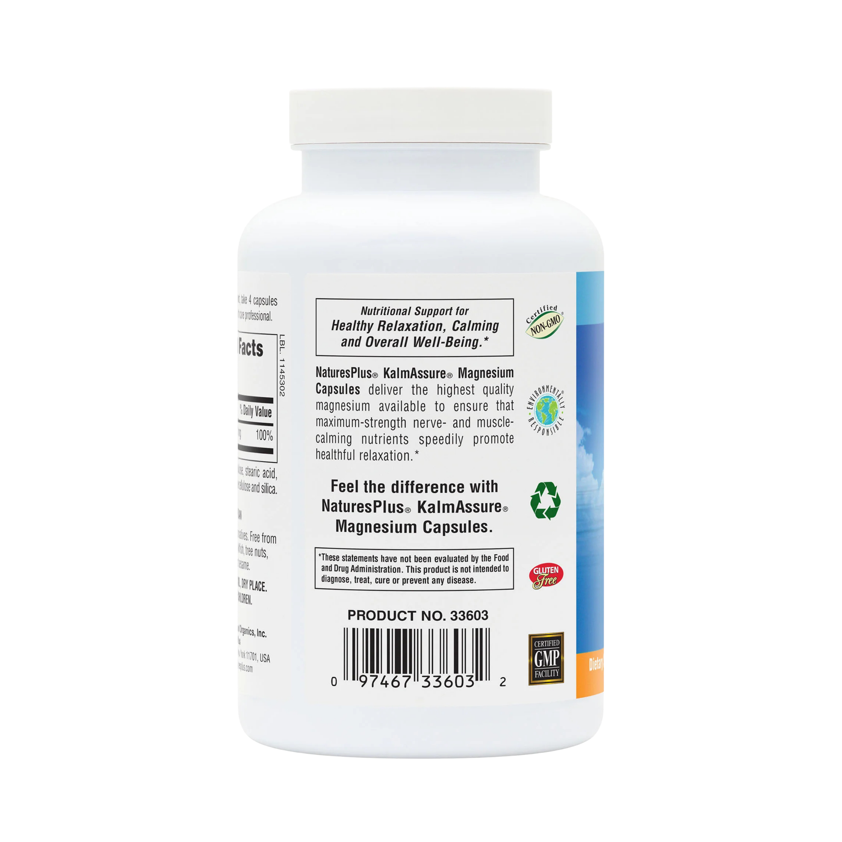 NaturesPlus, KalmAssure, Magnesium, 240 Vegan Capsules