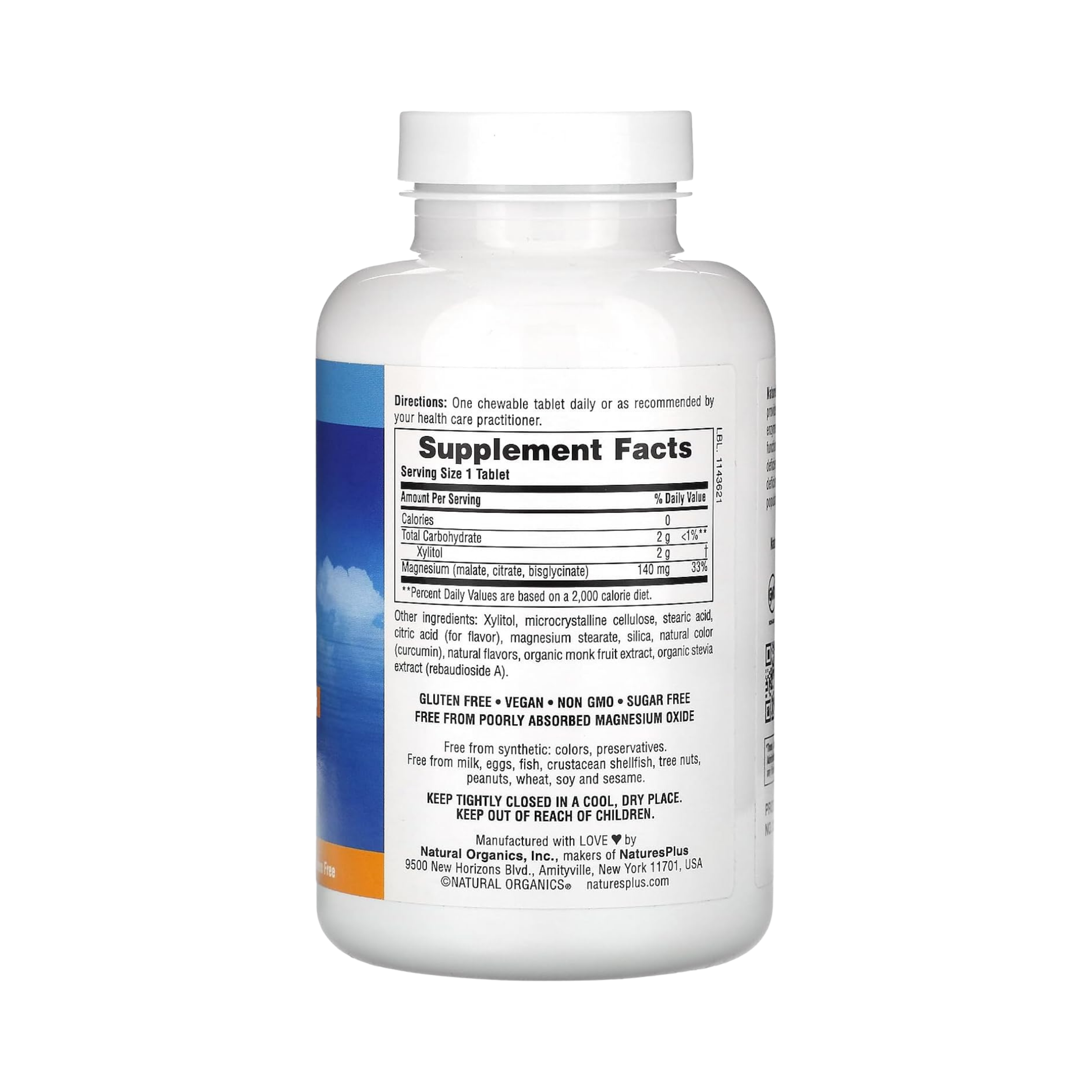 NaturesPlus, KalmAssure Magnesium Chewable, Orange, 60 Tablets