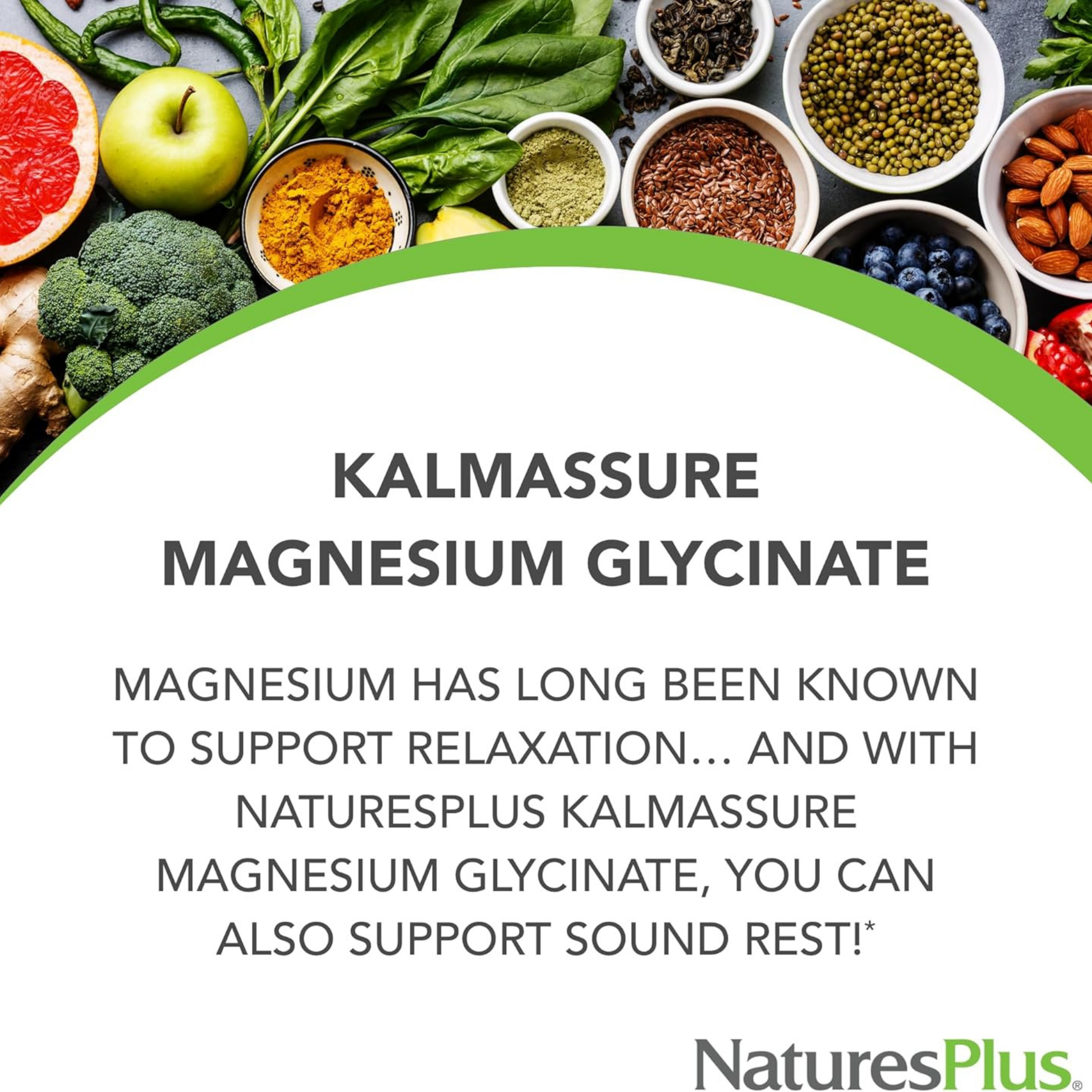 NaturesPlus, KalmAssure, Magnesium Glycinate, 90 Capsules