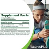 NaturesPlus, Organic Cranberry, 60 Capsules